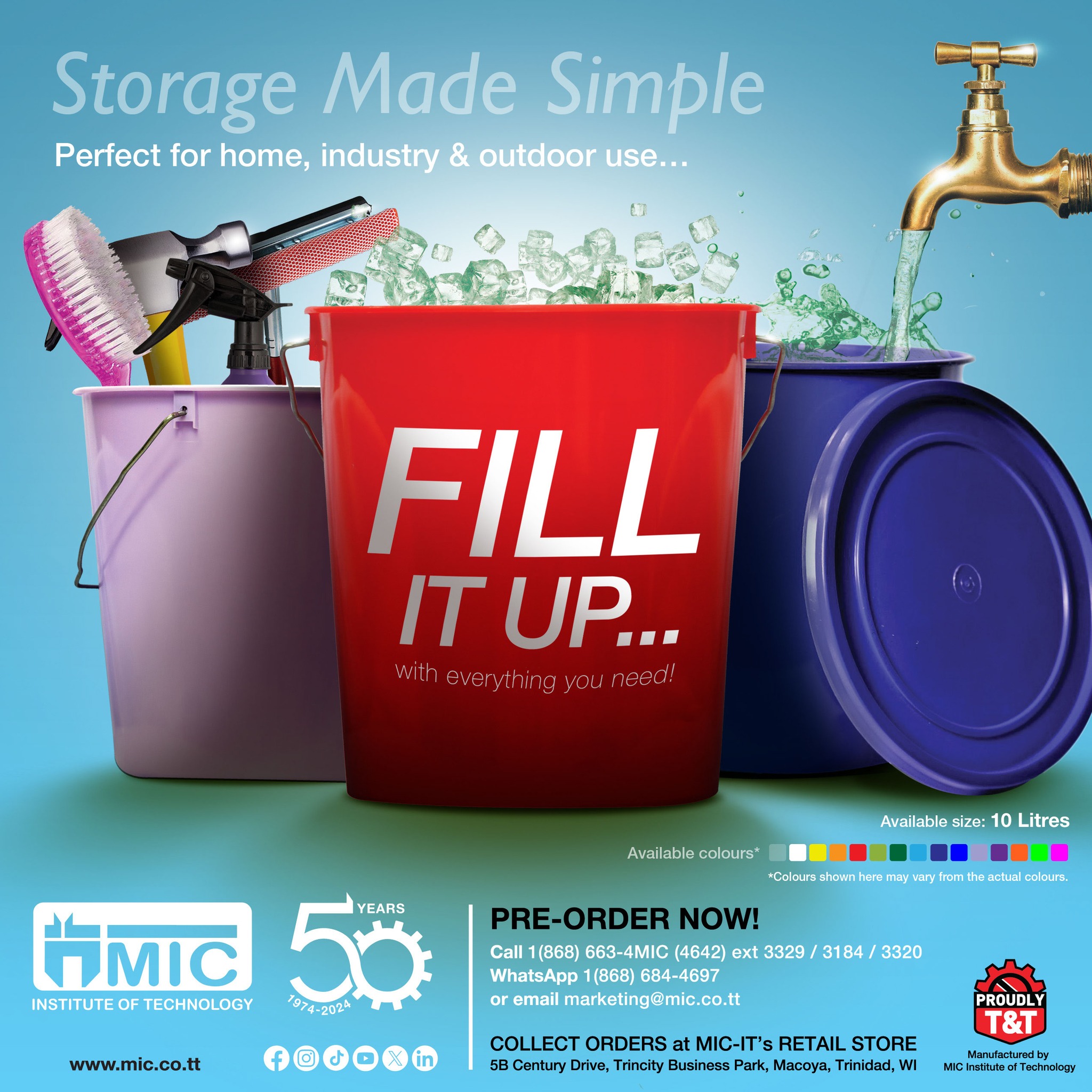 MIC - Our long-lasting, 10-litre plastic buckets are ideal for storing ...