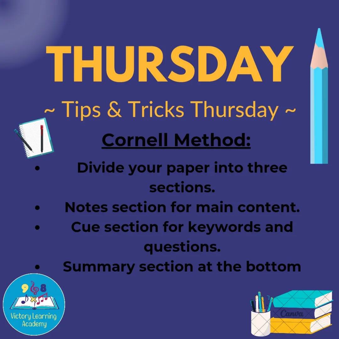 It's #TipsAndTricksThursday!... - Victory Learning Academy