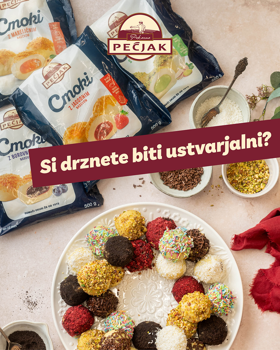 Pekarna - Kdo pravi, da morajo biti praznični venčki vedno iz smrečja ...