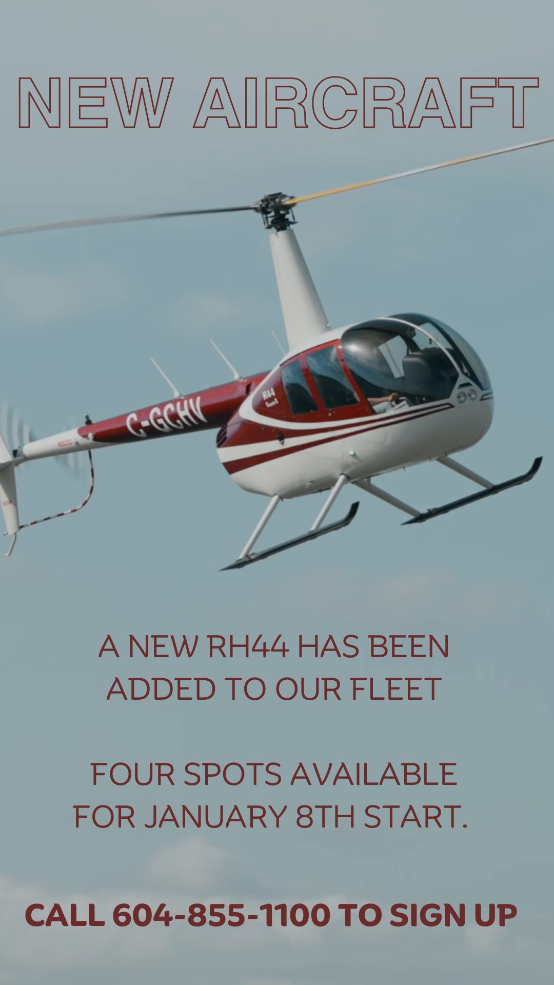 Chinook - We are pleased to announce the recent addition of a new RH44 ...