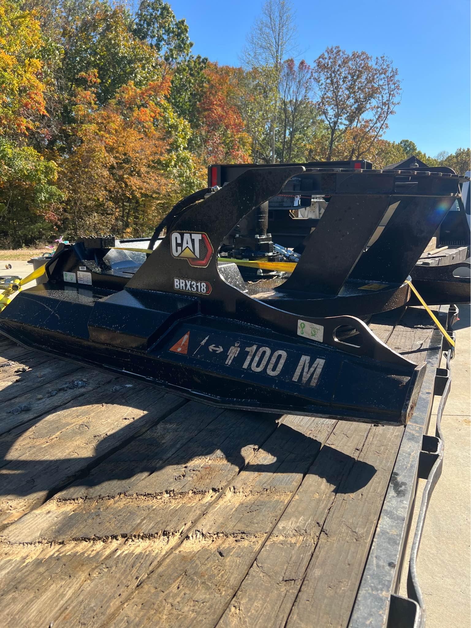 Caterpillar BRX 318 Skid Steer Brush cutter/bushog to use - Lawn Mowers ...