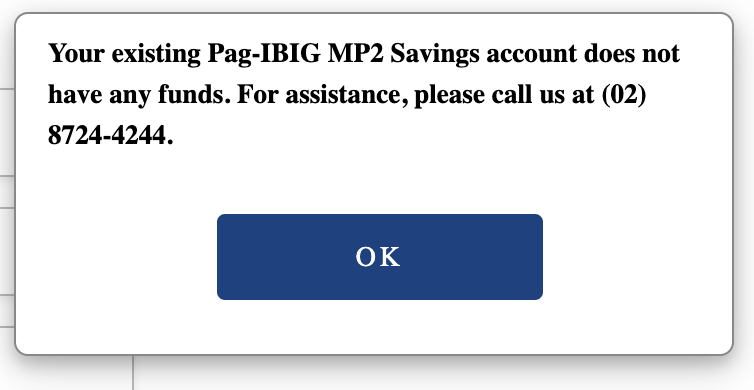 MP2 (Modified Pag-IBIG 2) Savings | Hello, I have been trying to apply ...