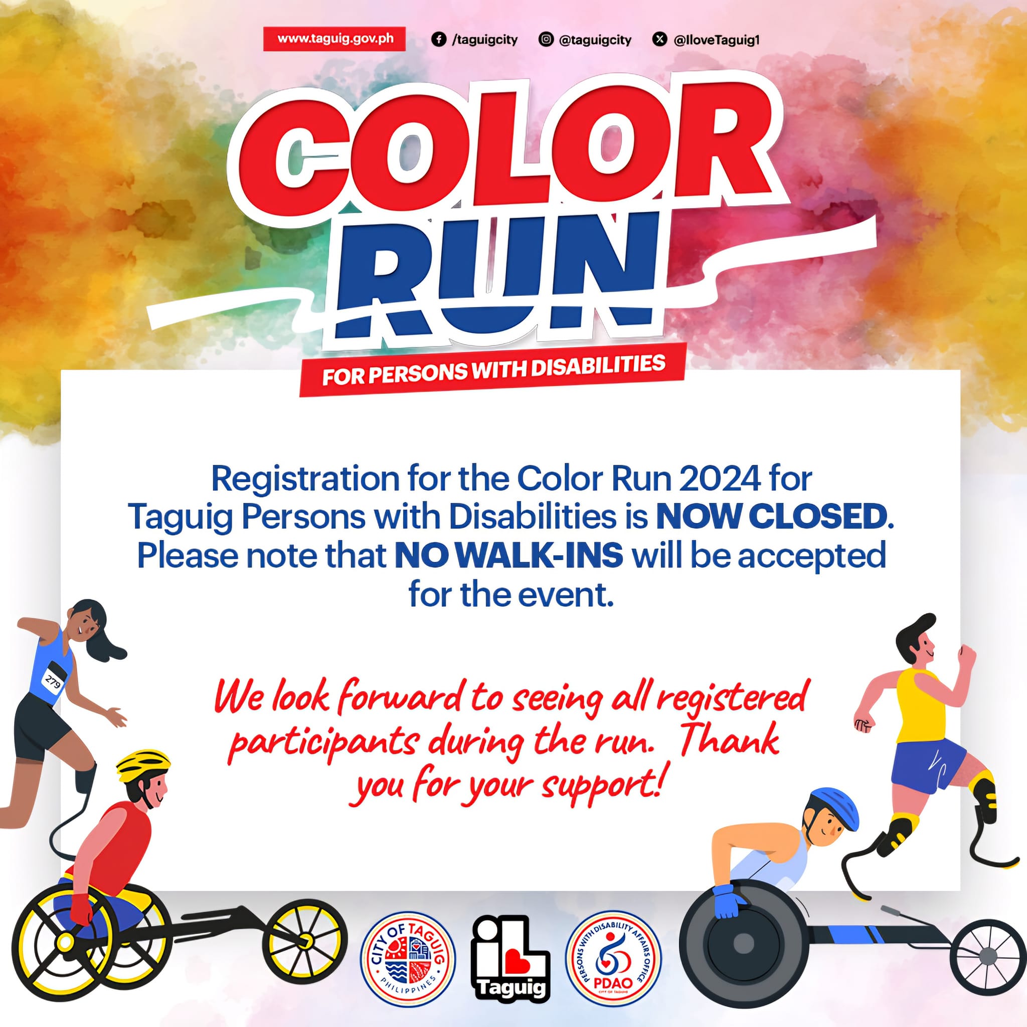 I Love Taguig - Registration for the Color Run 2024 for... | Facebook