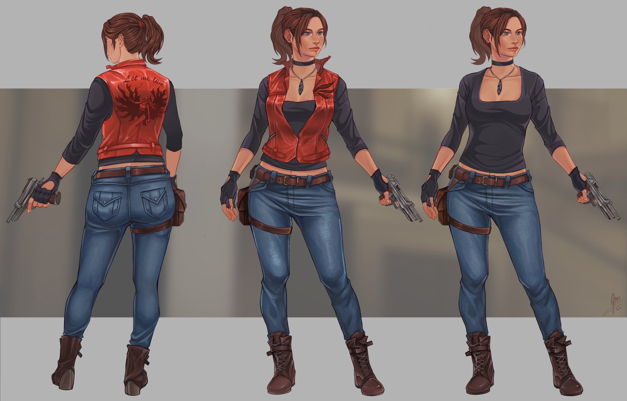ᴋᴀᴛʜʏᴀɴʜʏ - Fanart de Chris Redfield, Claire Redfield y... | Facebook