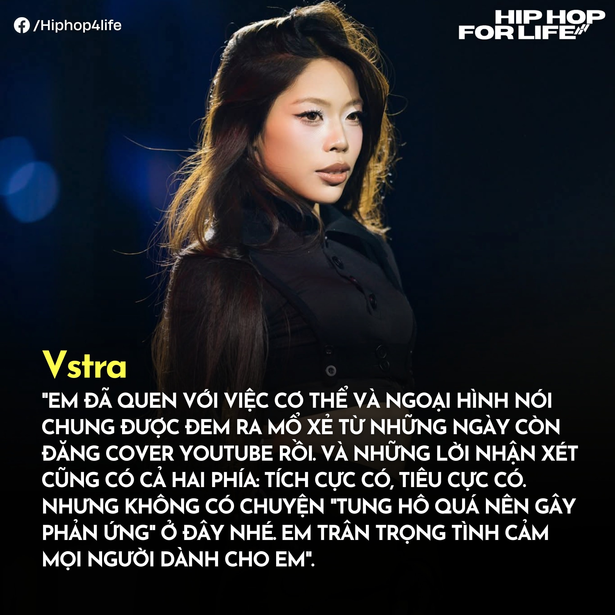 Hiphop4Life - Vstra lên tiếng khi bị khán giả soi xét về ngoại hình dạo ...