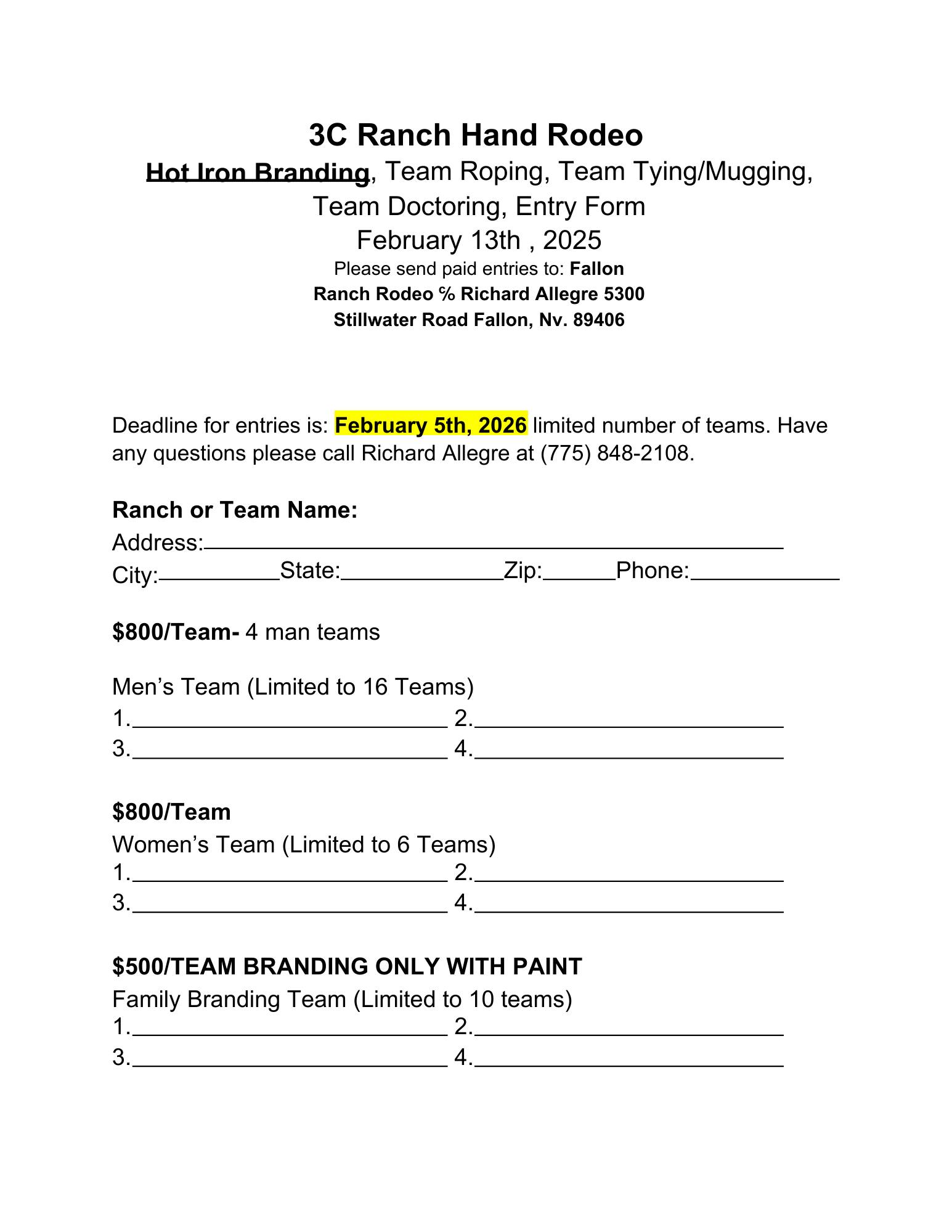 Rafter 3C Arena - 🚨 CALLING ALL RANCH HAND TEAMS 🚨 Think... | Facebook