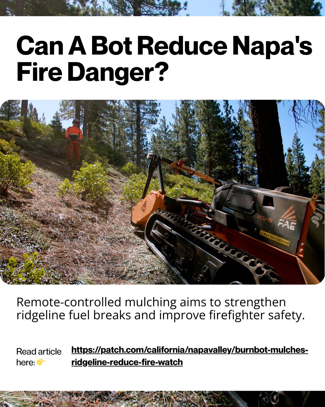 BurnBot - 🗞️ In the News: Napa Valley We’re proud to be... | Facebook