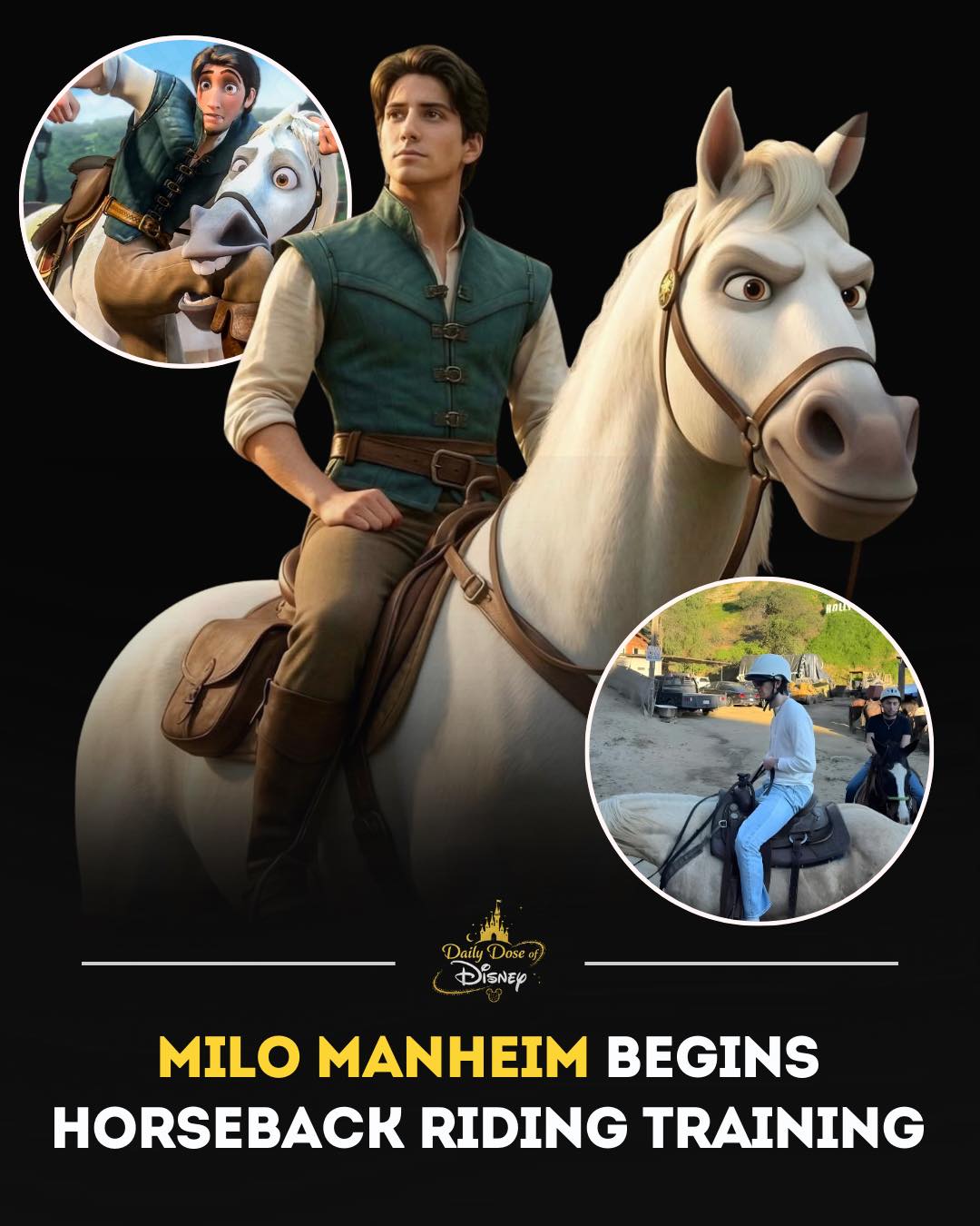 Daily - Milo Manheim has officially started horseback riding training ...