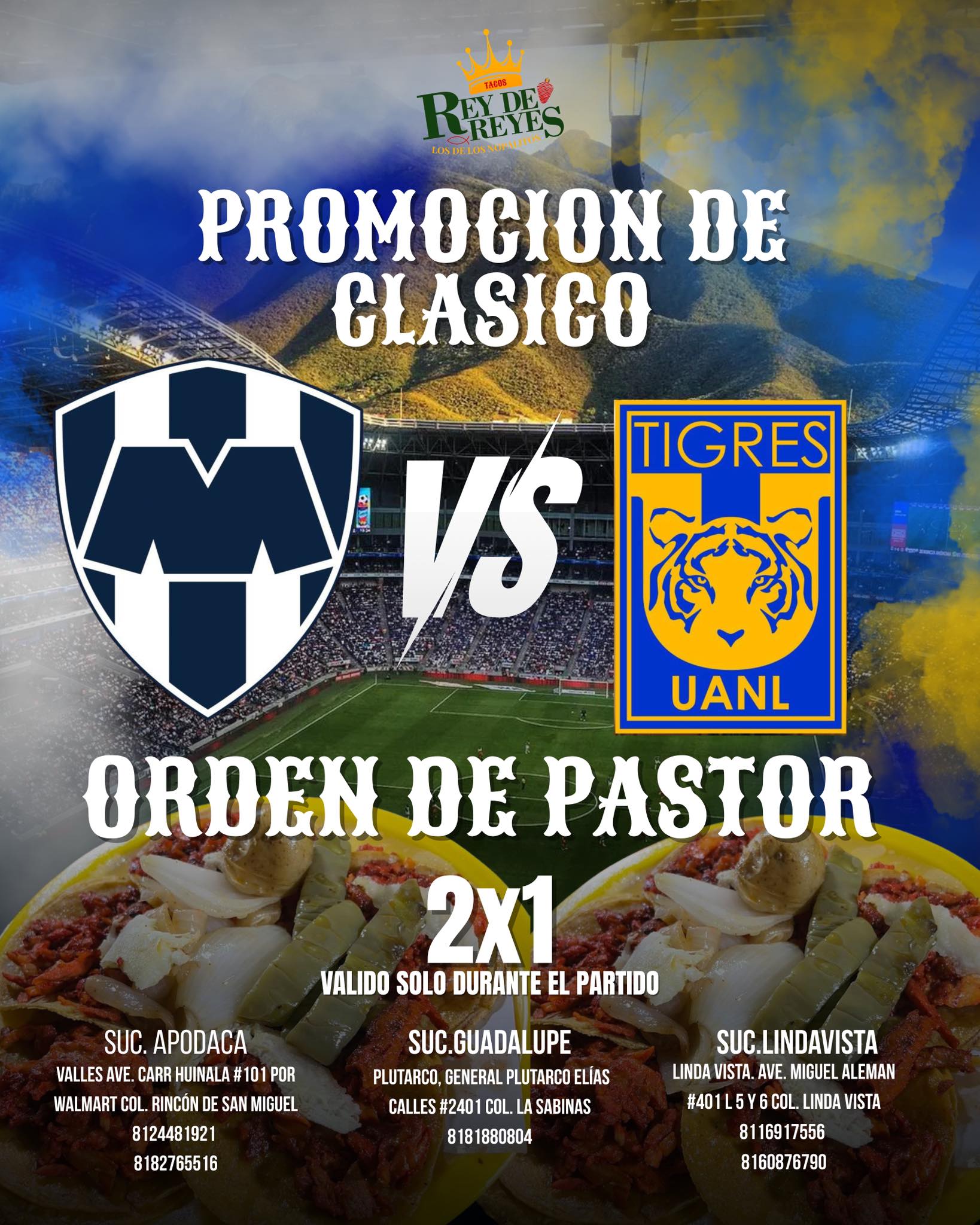 Tacos - 🌮👑 El Rey cumple 7 años y la fiesta es contigo. Este 27 de ...