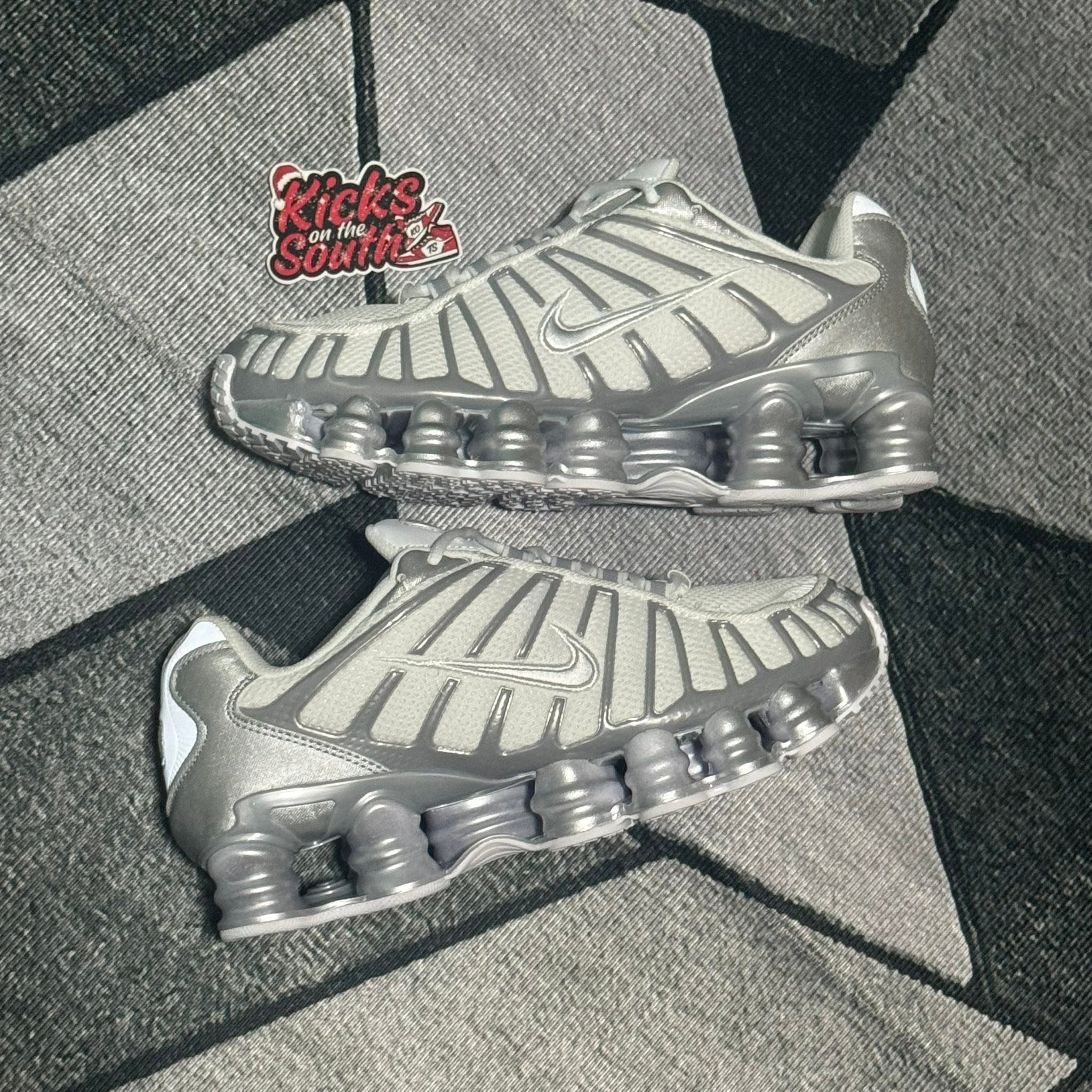 NIKE SHOX TL “METALLIC SILVER” ₱1,799 ONLY AVAILABLE FOR MEN AND 