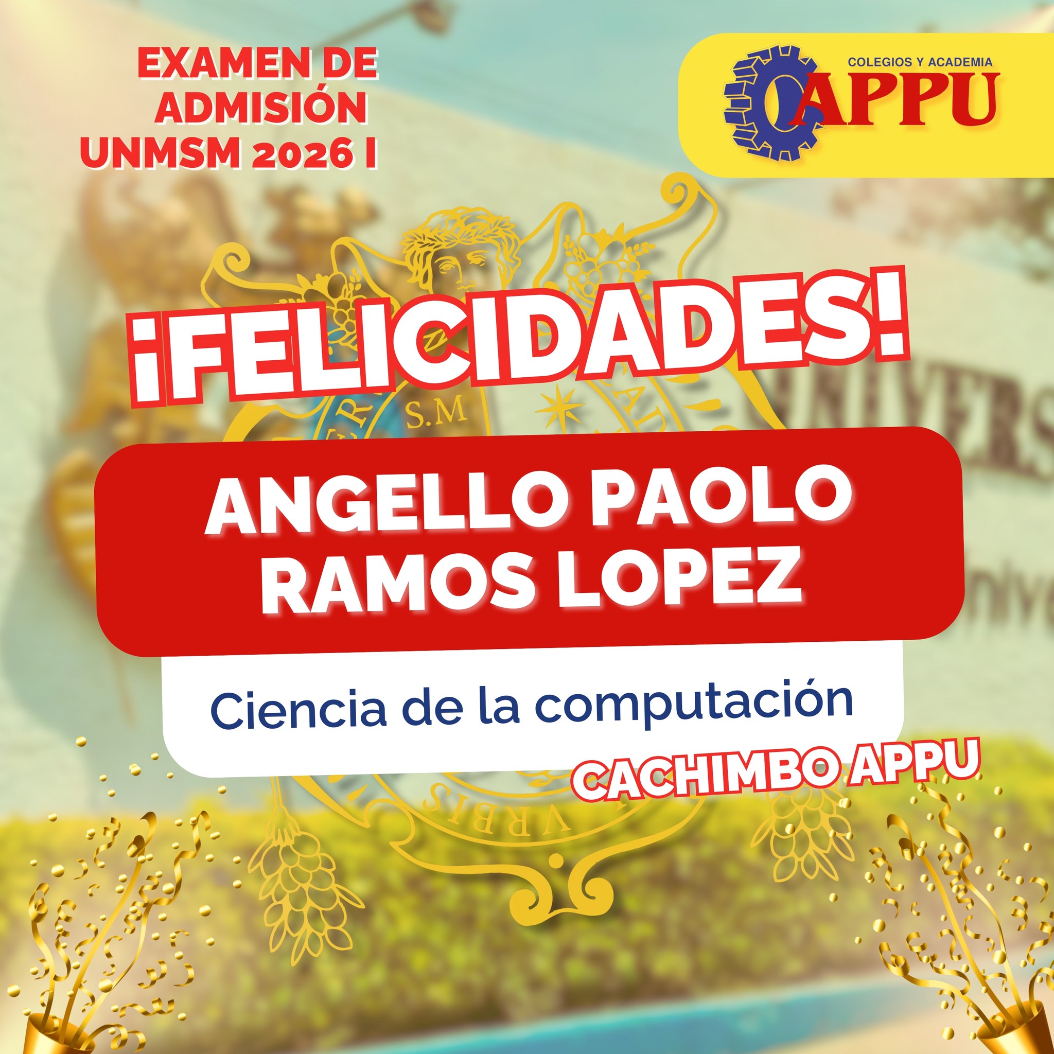 🏛️ ¡Orgullo APPU! Felicitamos a... - Colegios y Academia APPU | Facebook