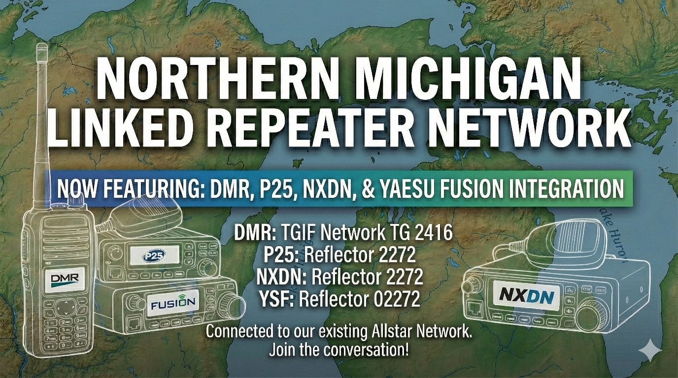 Northern Michigan Linked Repeater Network | Cheboygan MI