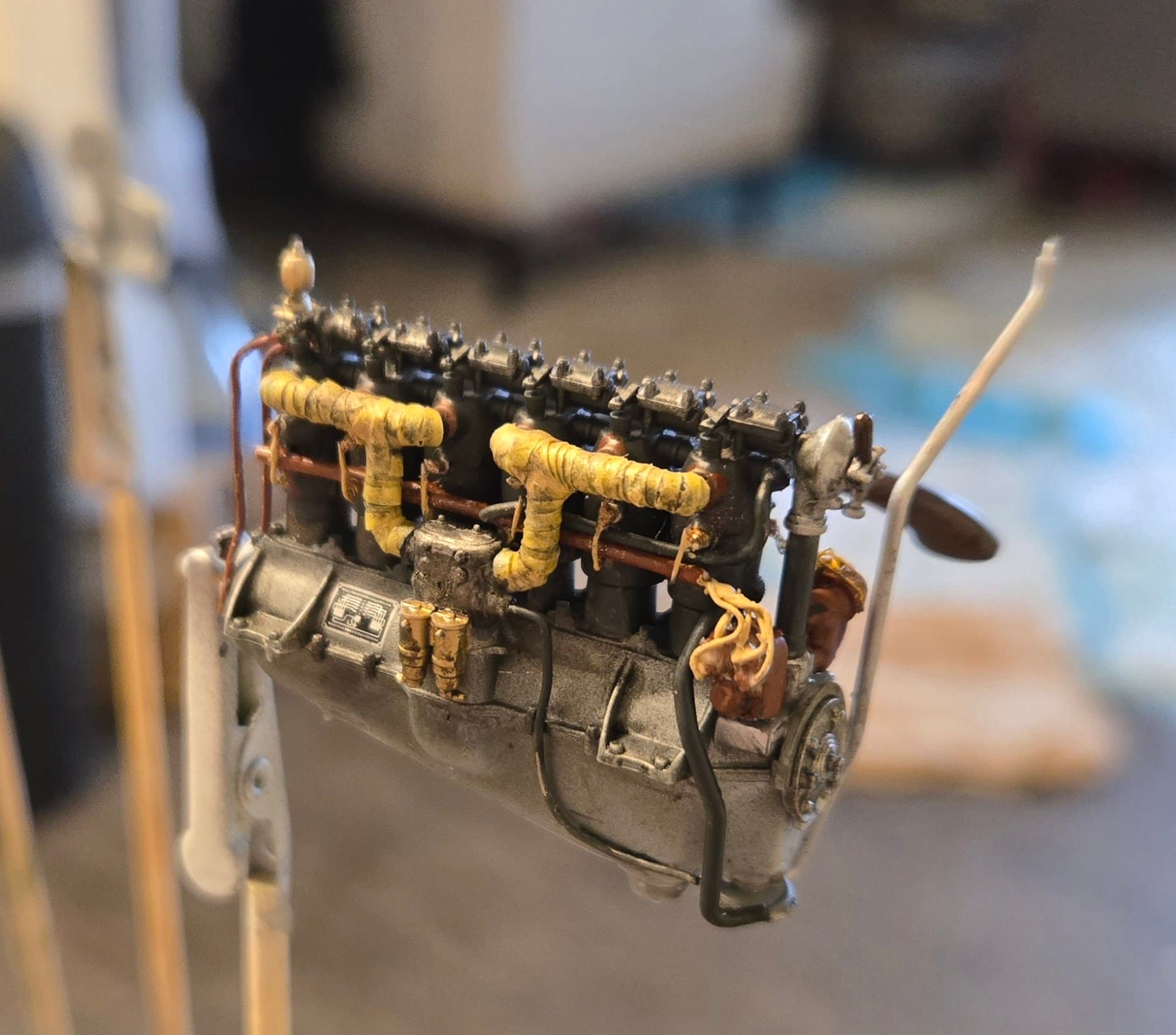 Building 1/8th scale Mercedes D.IIIa engine for Fokker D.VII model