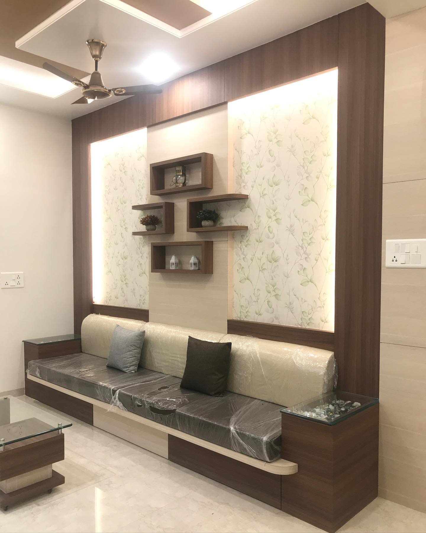 A family hall designed with an Indian... - Radiant Interiors