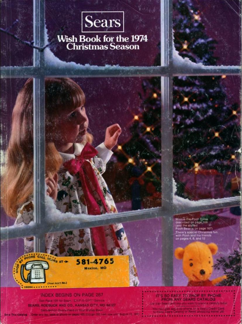 1974 Sears Wish Book Christmas wishes