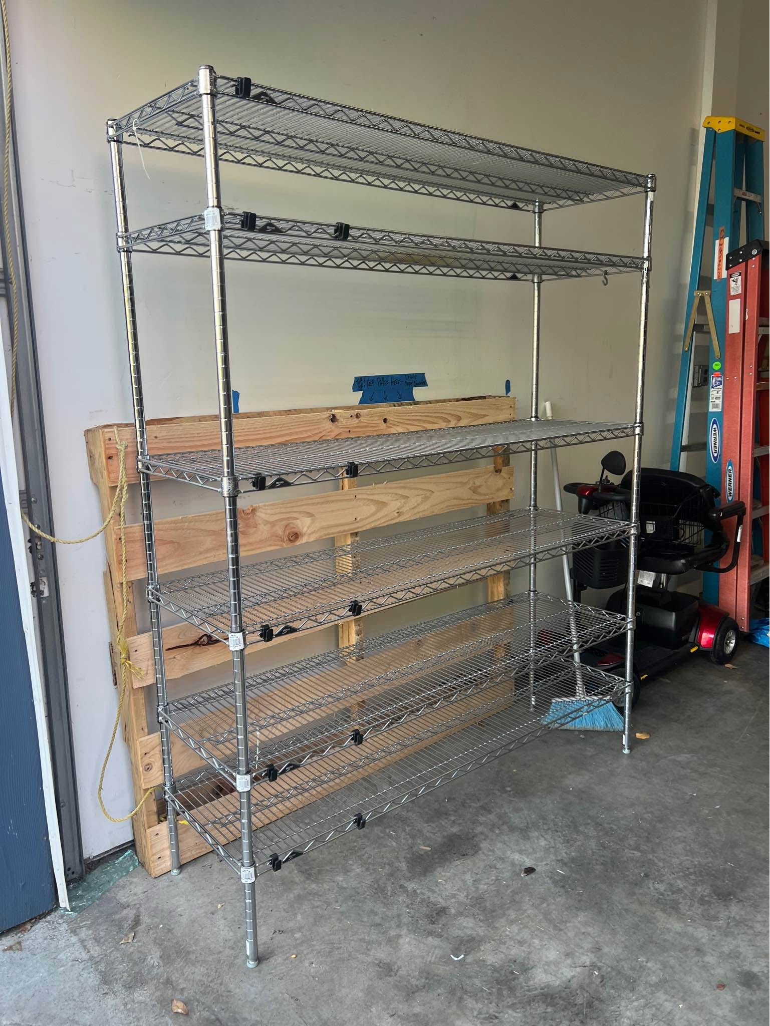 5ft wide chrome storage rack - Closet Organizers - Portland, Oregon ...