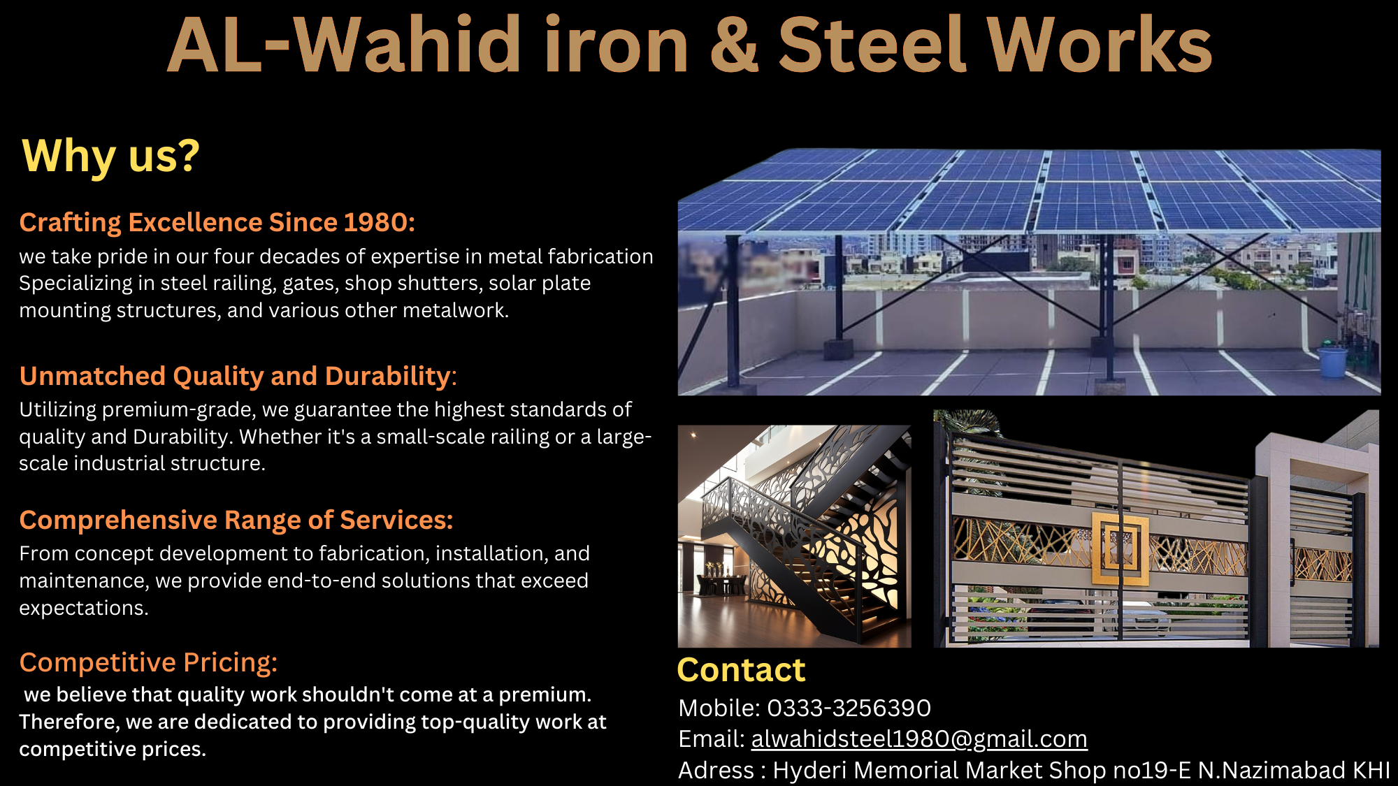 AL-Wahid iron & Steel Works | Karachi