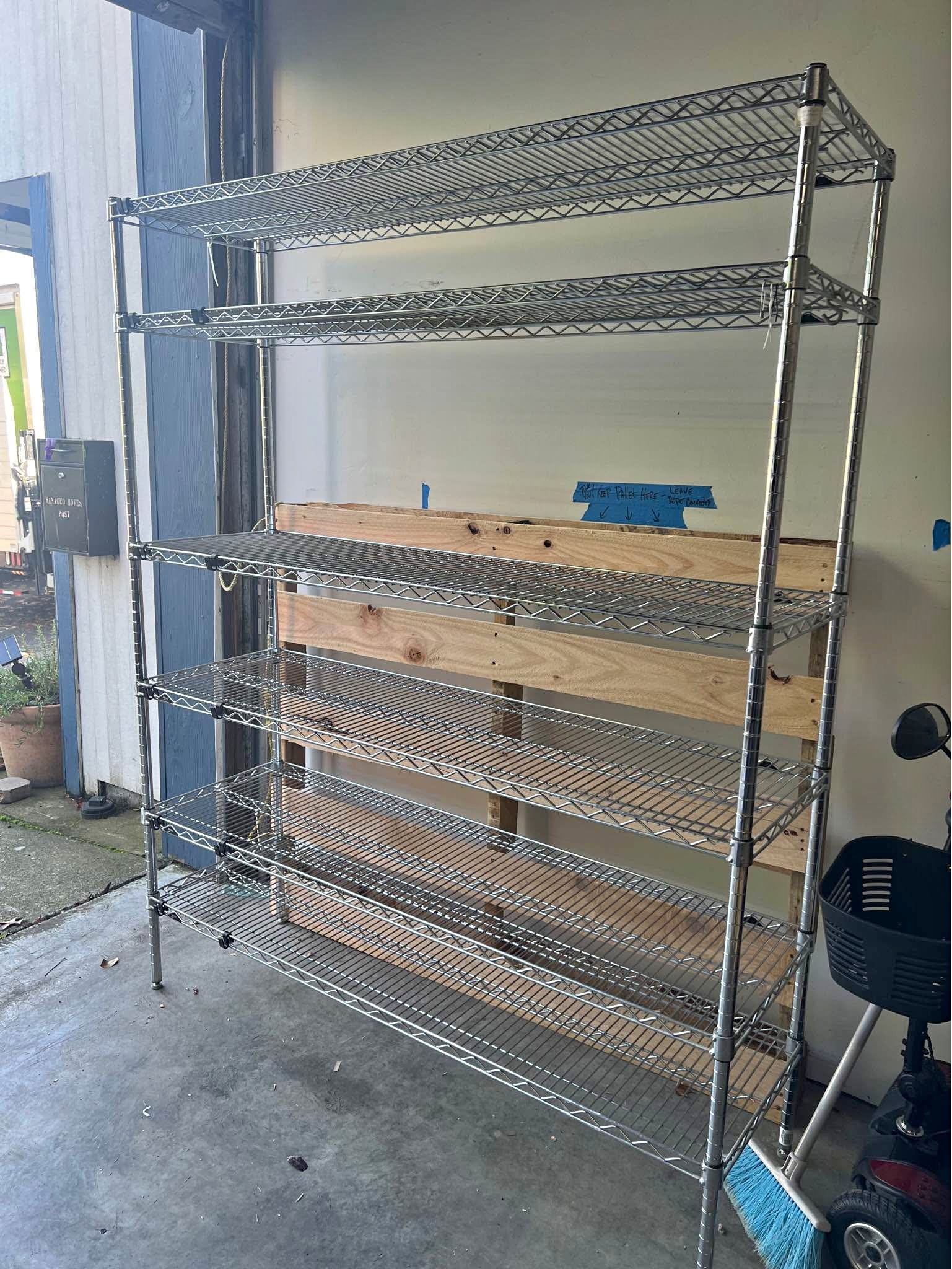 5ft wide chrome storage rack - Closet Organizers - Portland, Oregon ...