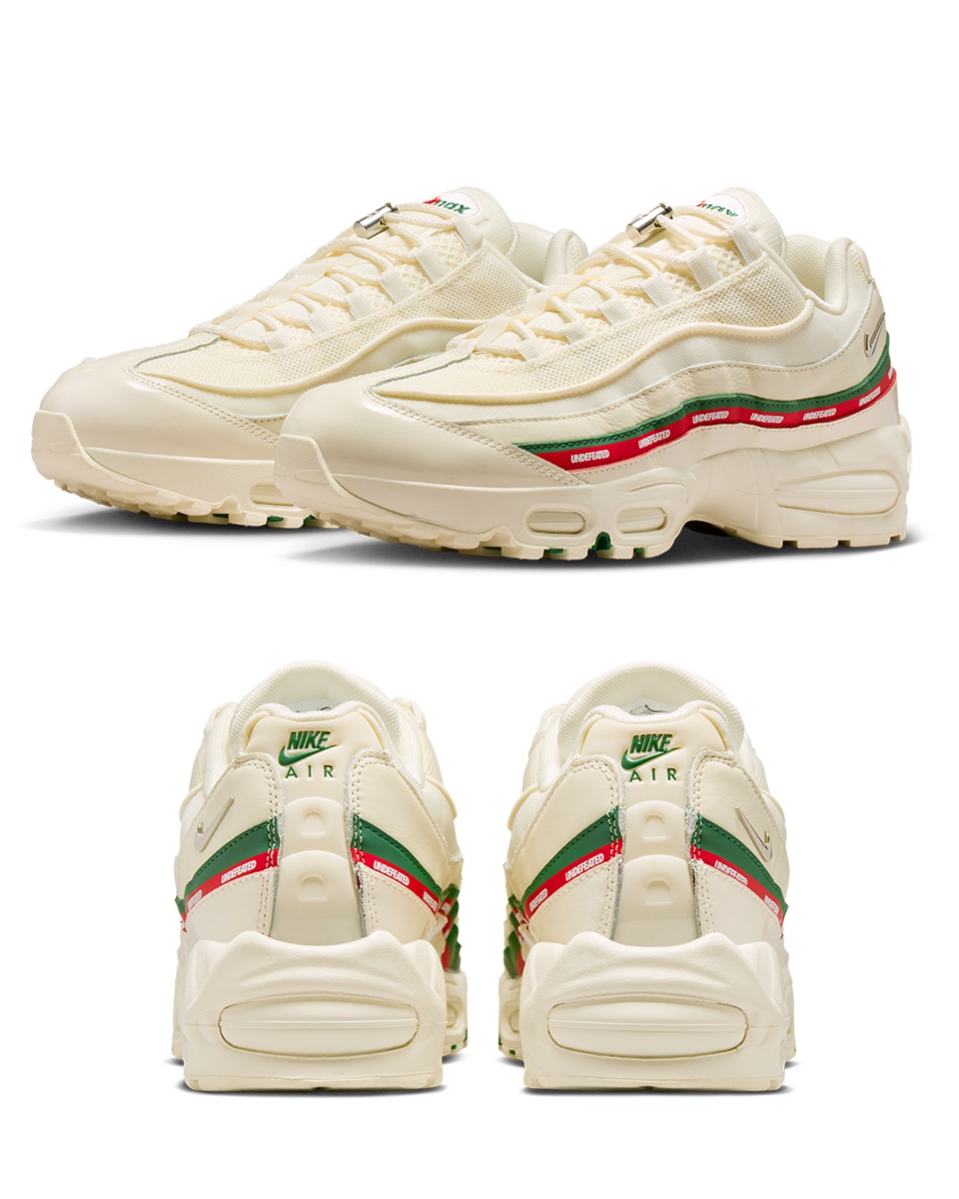 Here's an official look at the Undefeated x Nike Air Max 95 “Sail