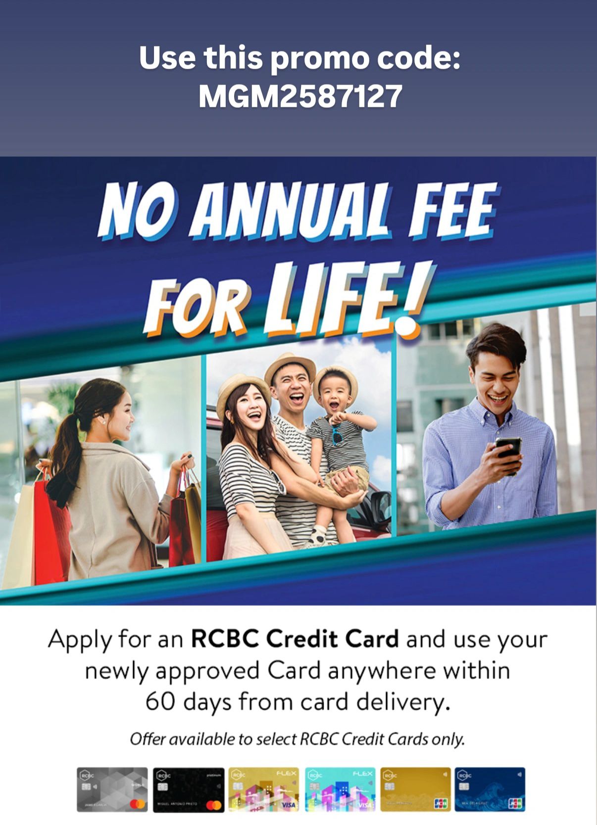 Taguig - NO ANNUAL FEES FOR LIFE with RCBC Credit Card 🎉 You can apply ...