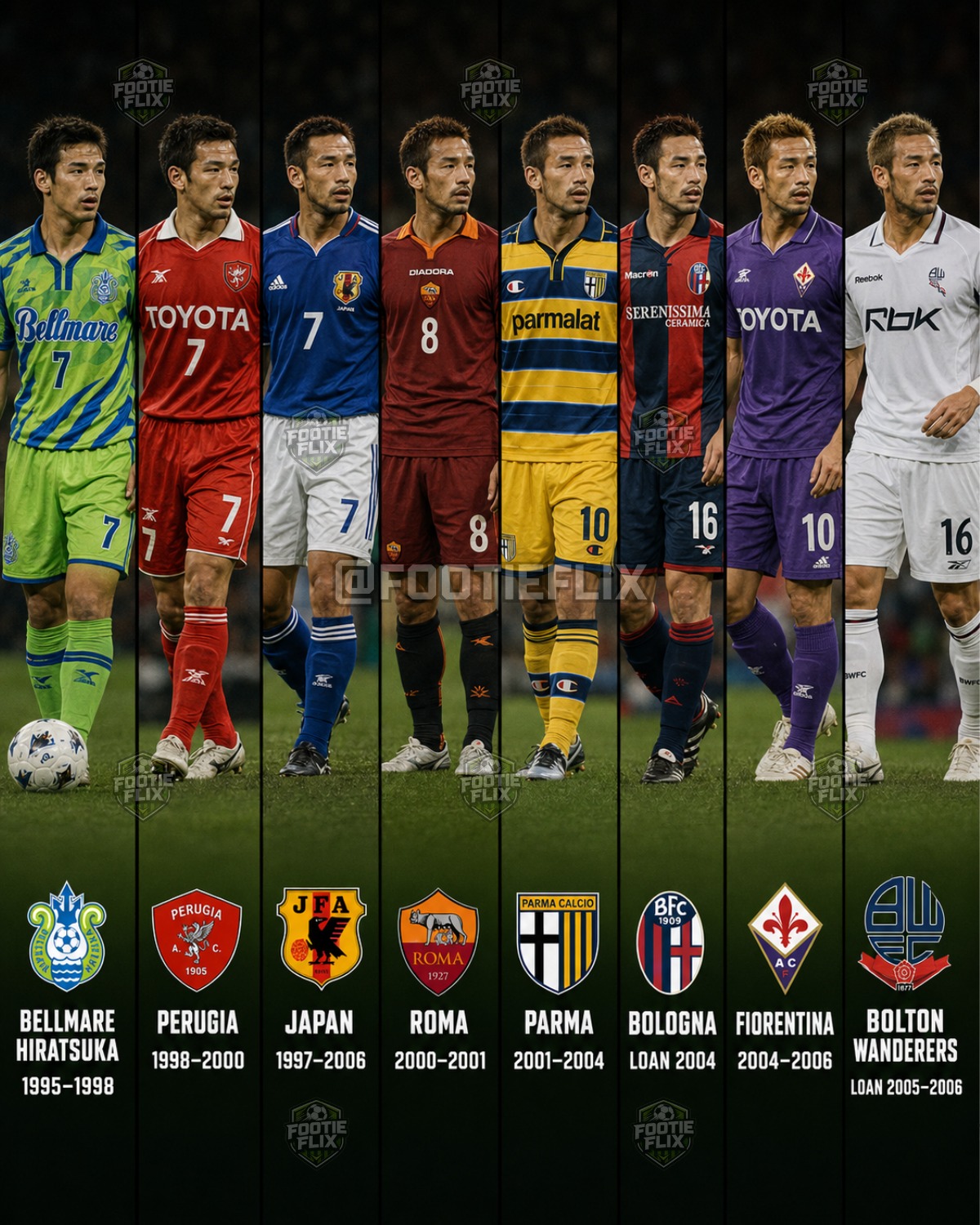 Hidetoshi Nakata, one of the best footballers in Asian history