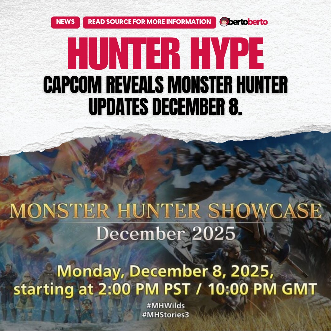 Berto - 🔥 Monster Hunter fans, mark your calendars! Capcom is hosting a ...