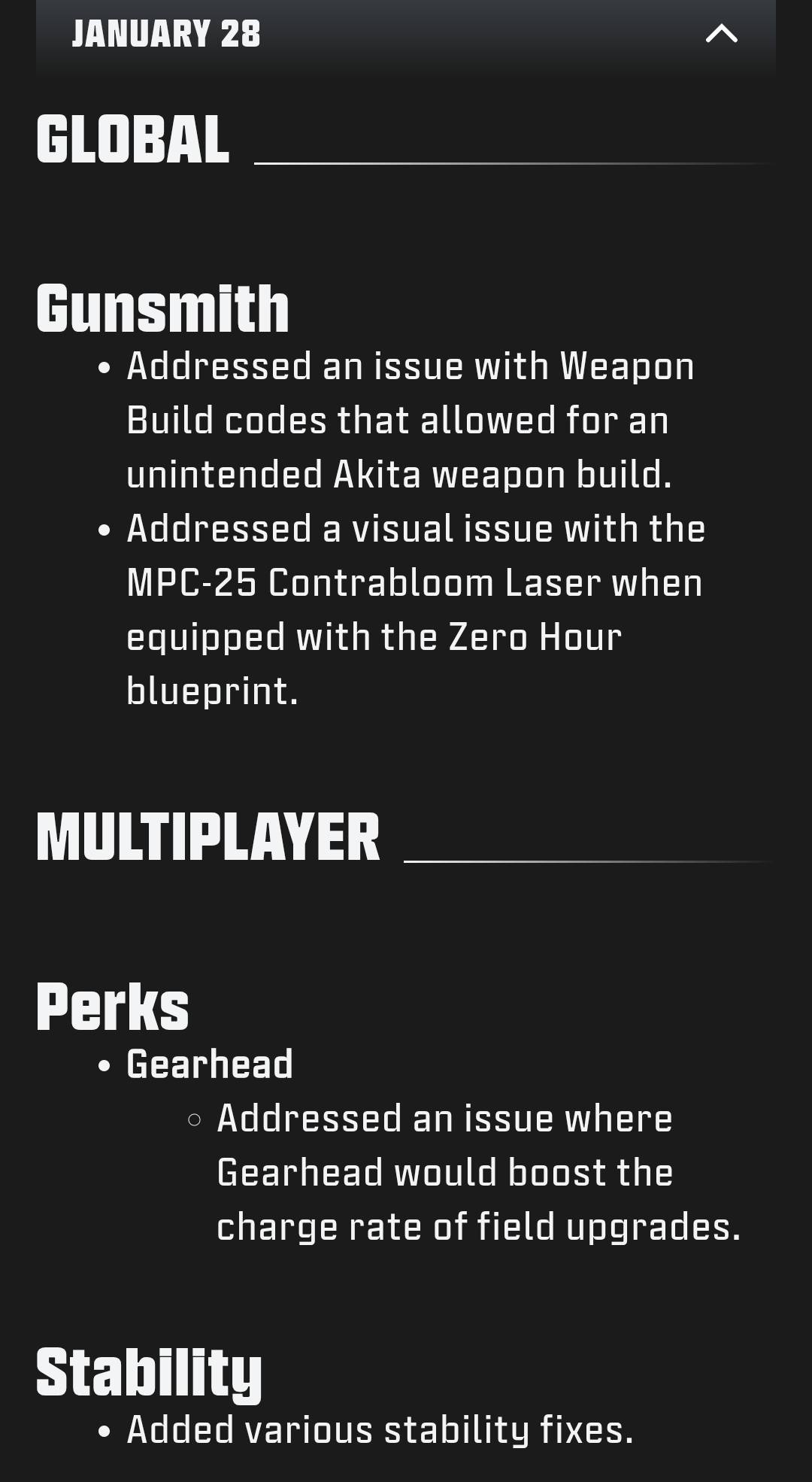 Call of Duty Black Ops 7 & Warzone Community | Patch Notes for a small ...