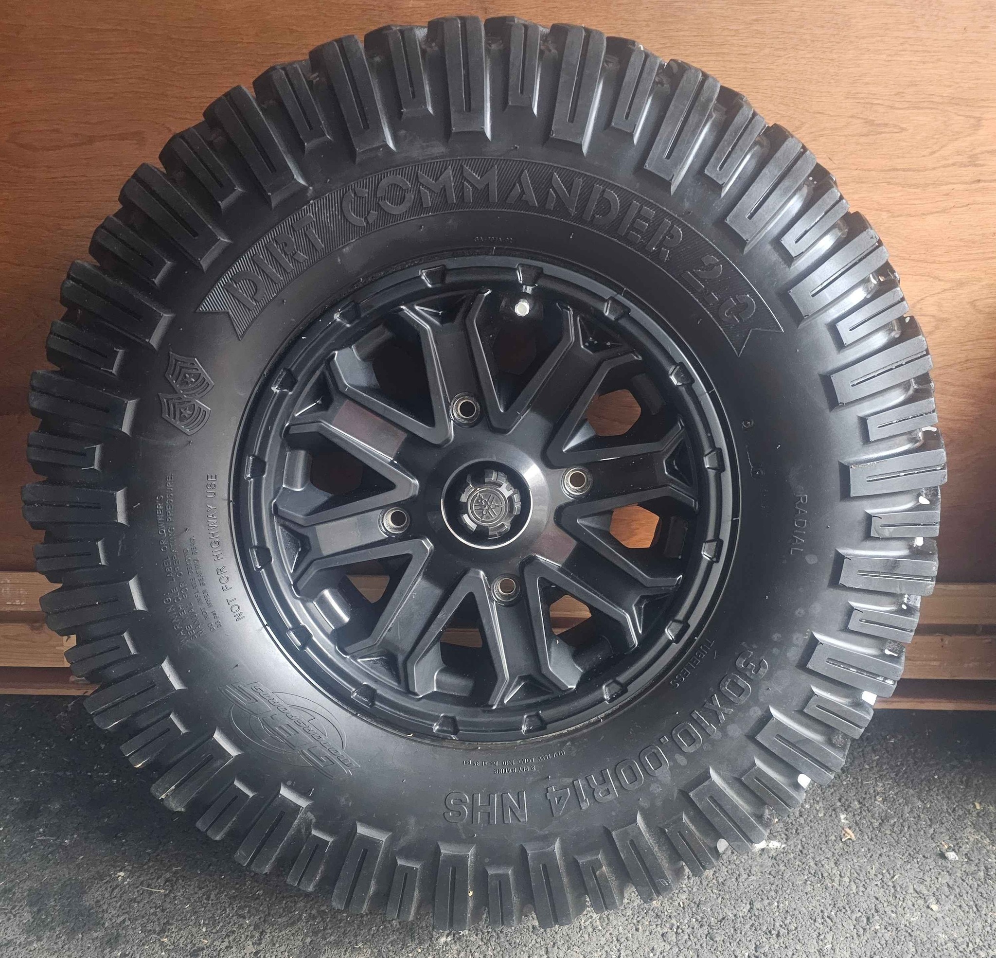Factory Yamaha RMAX Rim Wheel 14x7 4x156 5/2 Offset Black & GBC Dirt ...