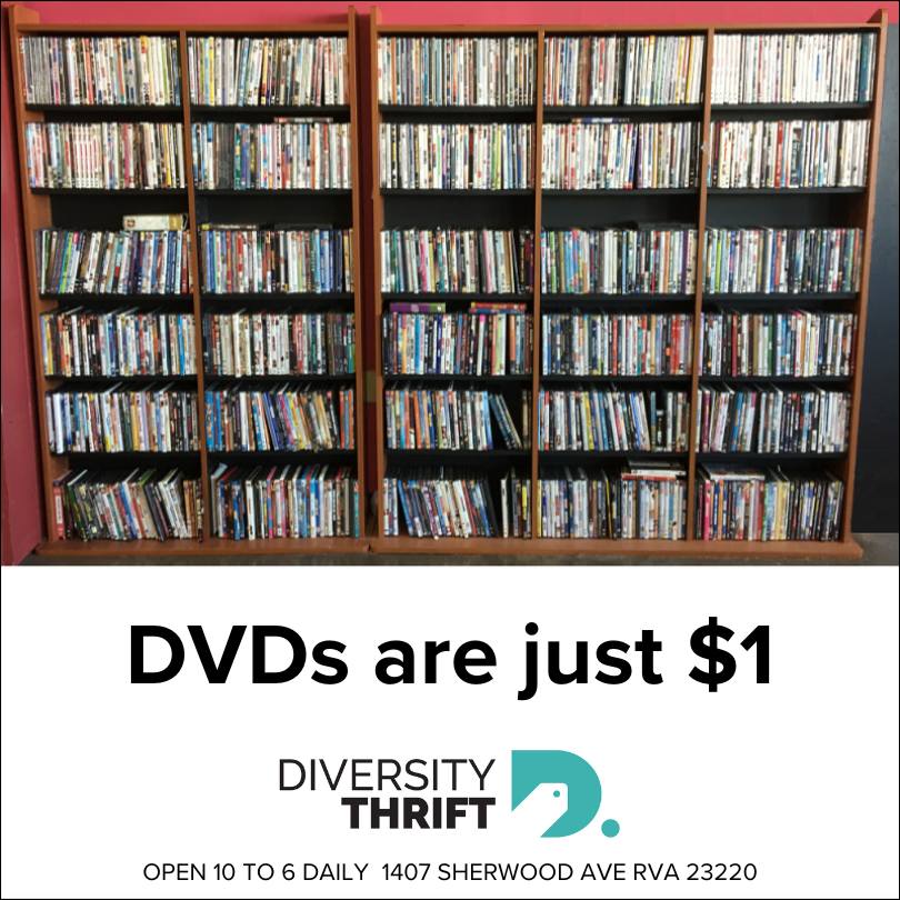 Diversity Thrift has great prices on movies, music, and books