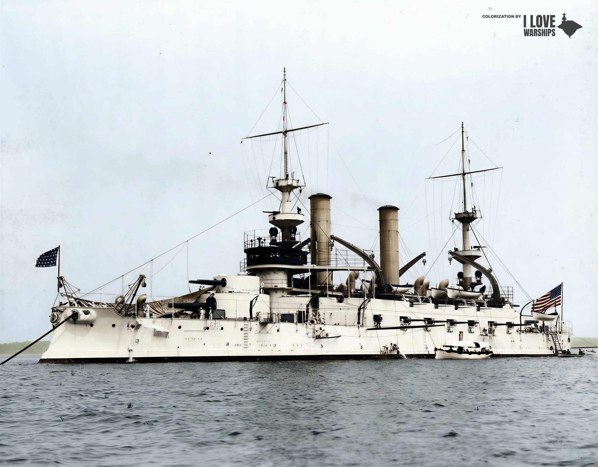 What battleship has 3 forward turrets?