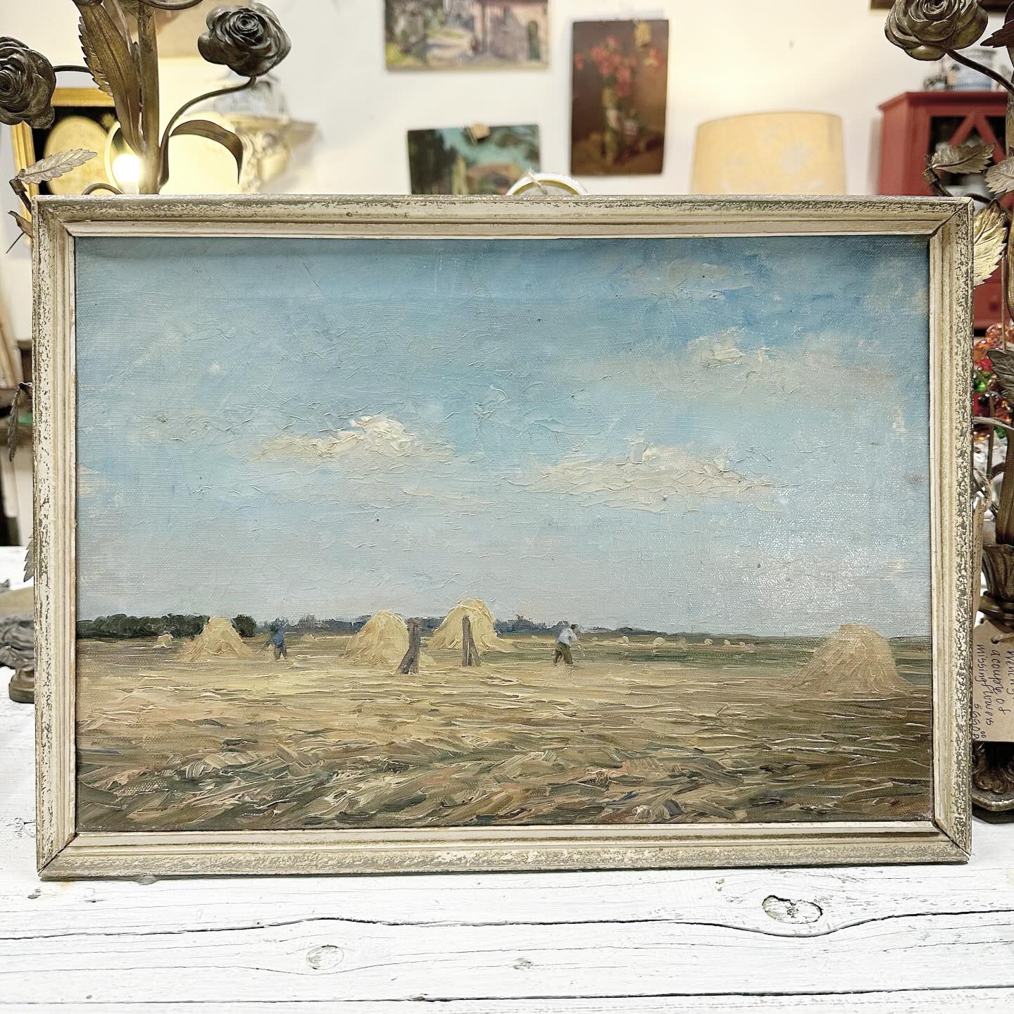 Antique oil painting of French... - The Agoura Antique Mart | Facebook