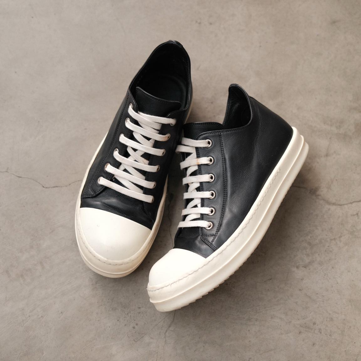 SOLD OUT/ Rick Owens Ss18 Mainline Low-top Ramones. Size: 41 /26 