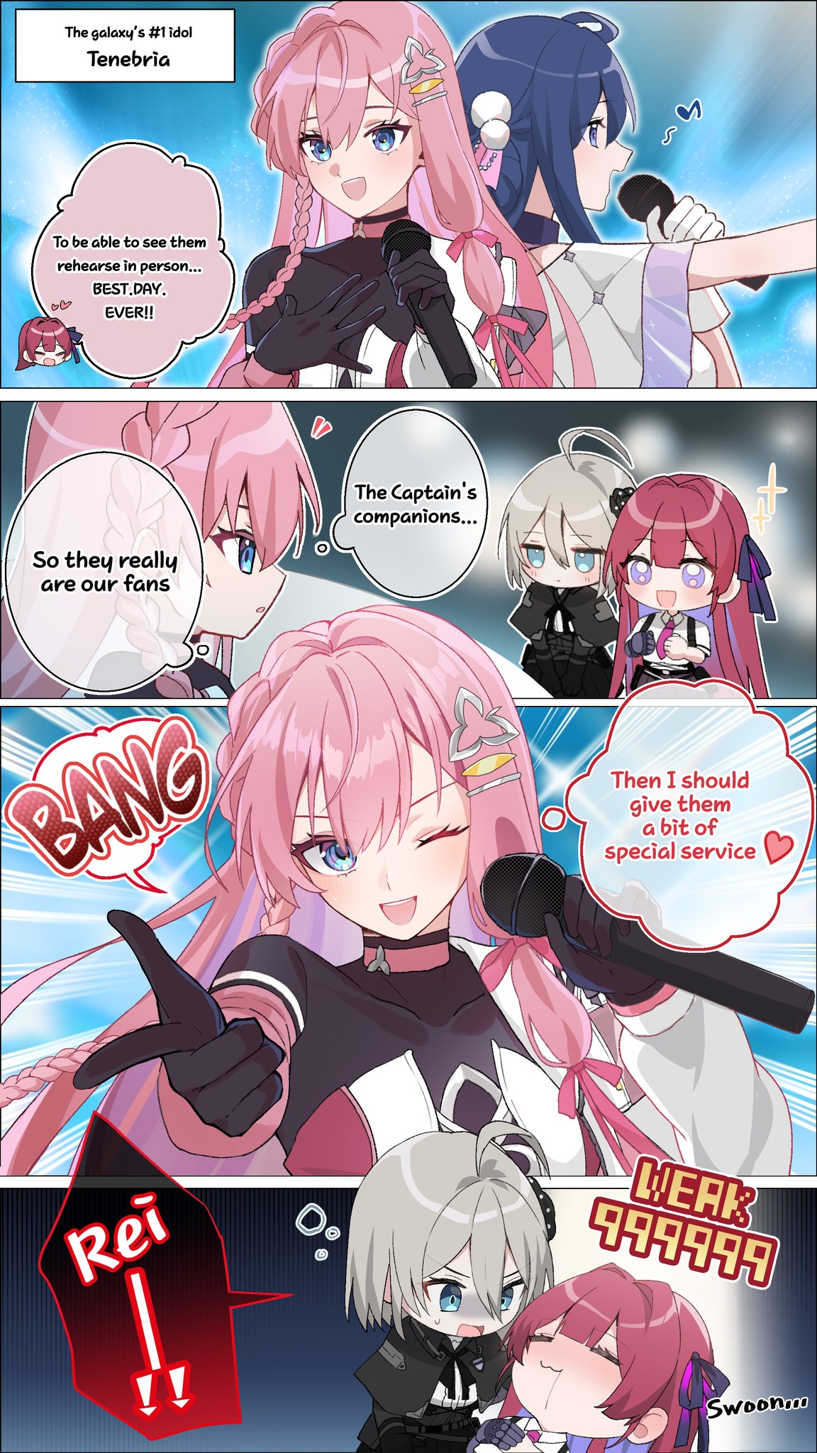 ◤Chaos Zero Nightmare 4-panel Comic - A Lucky Day