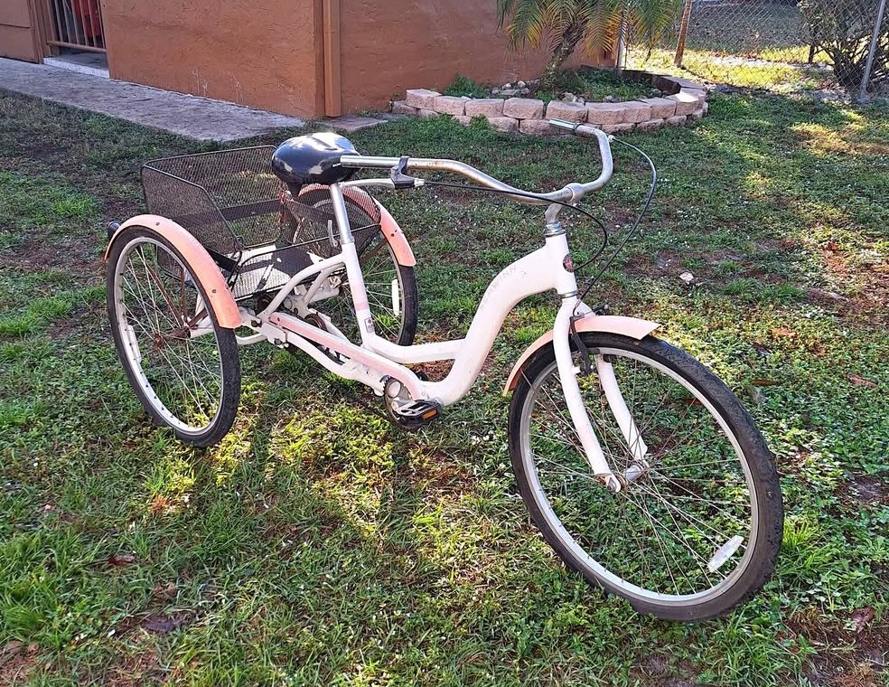 26-inch 3 wheel bicycle Outroad Adult Tricycle, 24/26 inch 1 Speed Cruiser Trike, Bikes with Large Basket for Seniors, Women, Men, Adult Trikes for Shopping Picnic Outdoor Sports, 24 inch Blue : Sports & Outdoors MOONCOOL 7 speed electric tricycle meets your transportation needs. Motorized Three Wheeled Bicycles Garvee