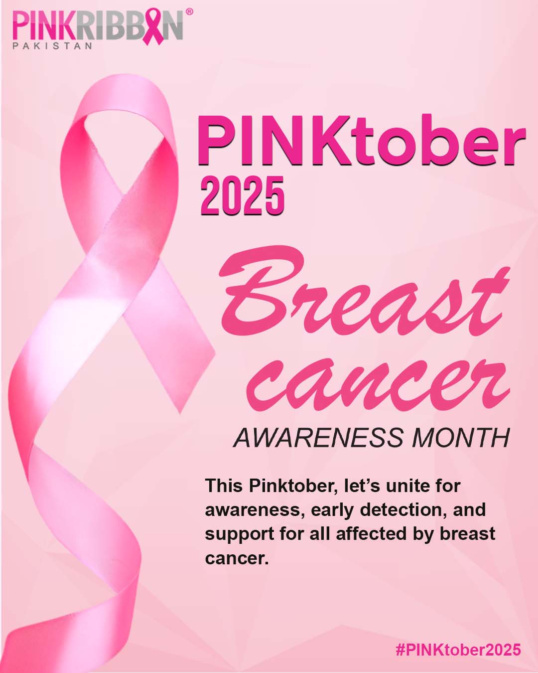 PINKtober 2025 – Breast Cancer... - Pink Ribbon Pakistan | Facebook