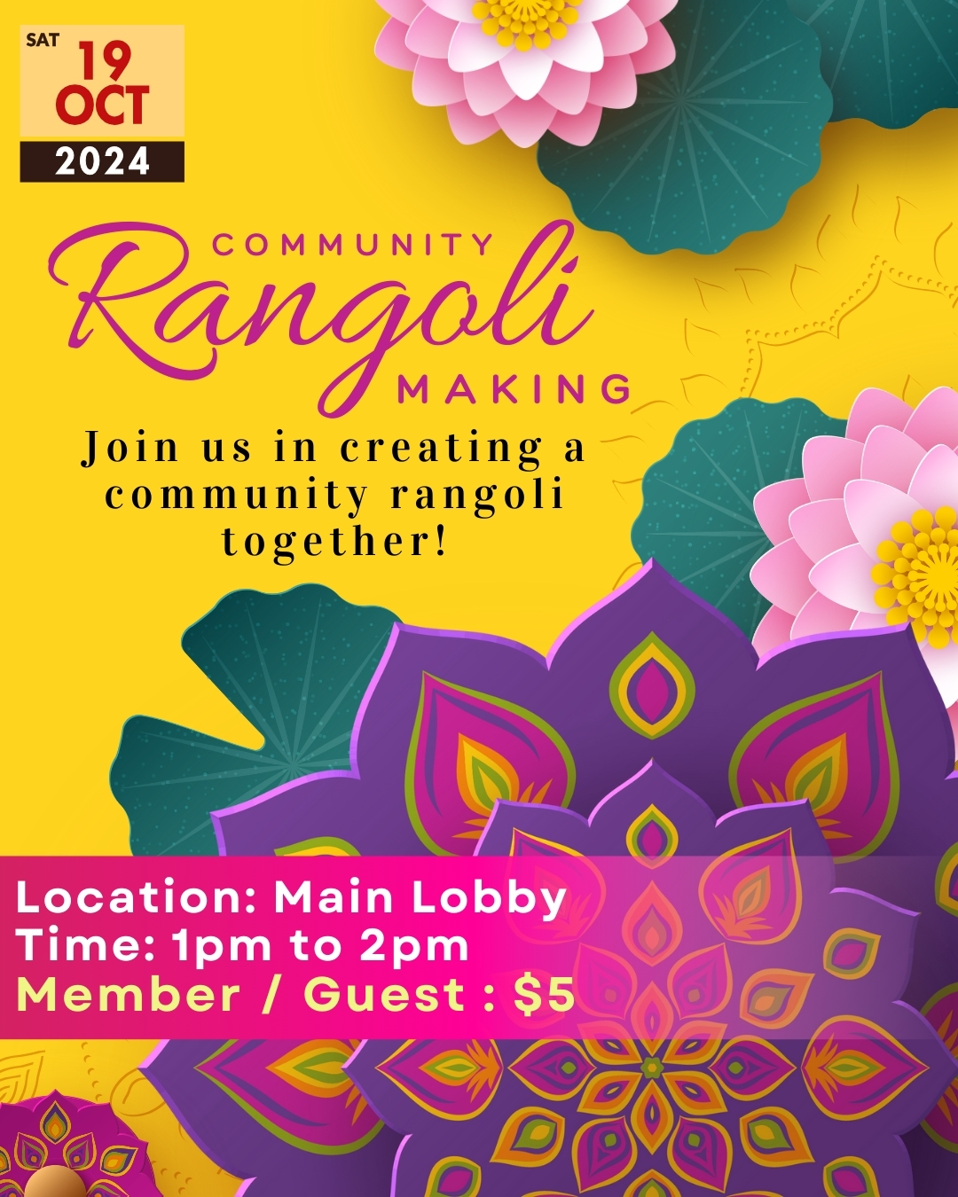 Let's Create a Community Rangoli... - Singapore Swimming Club