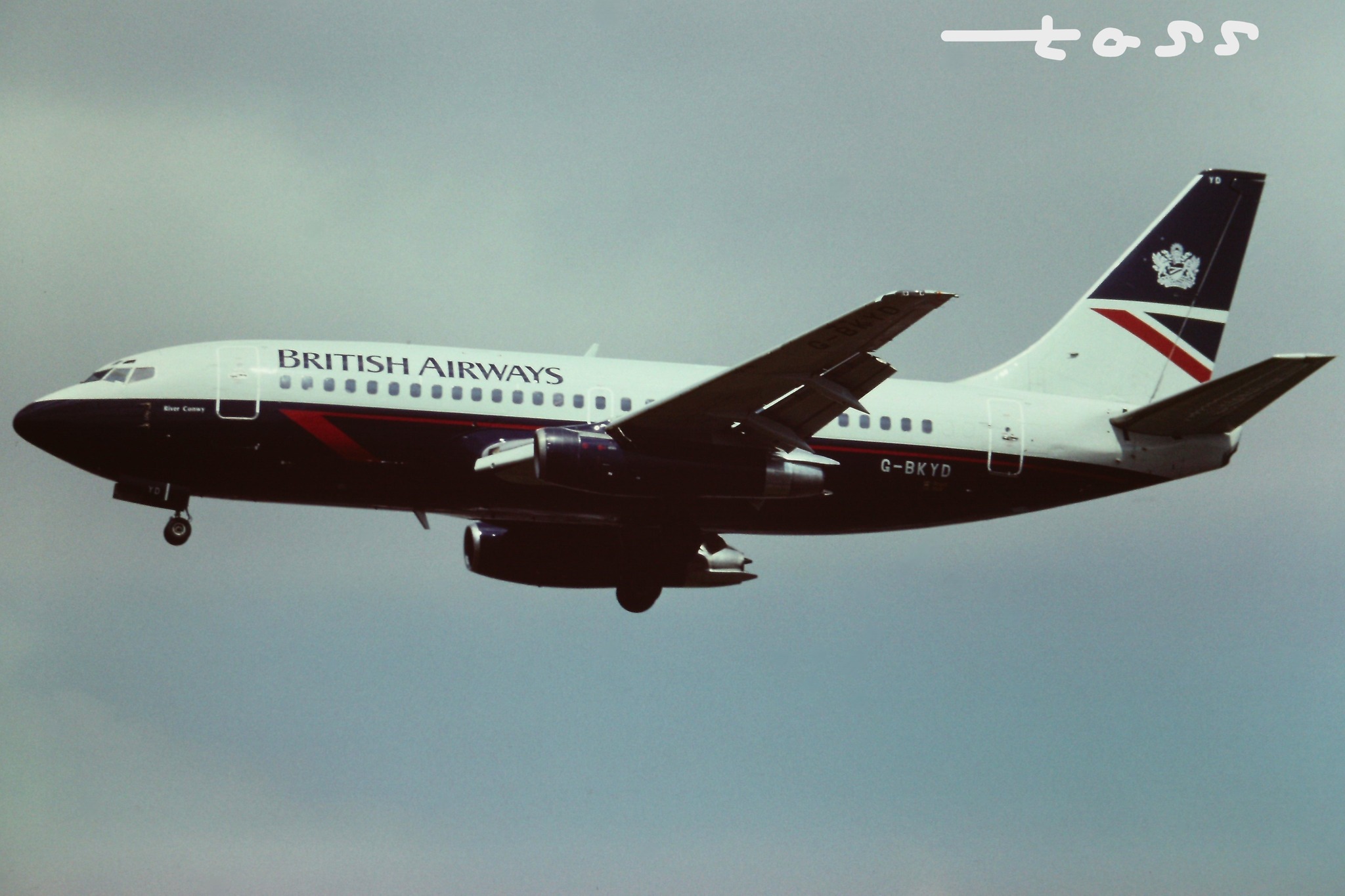 British Airways Boeing 737-236(Adv), G-BKYC, at London Heathrow