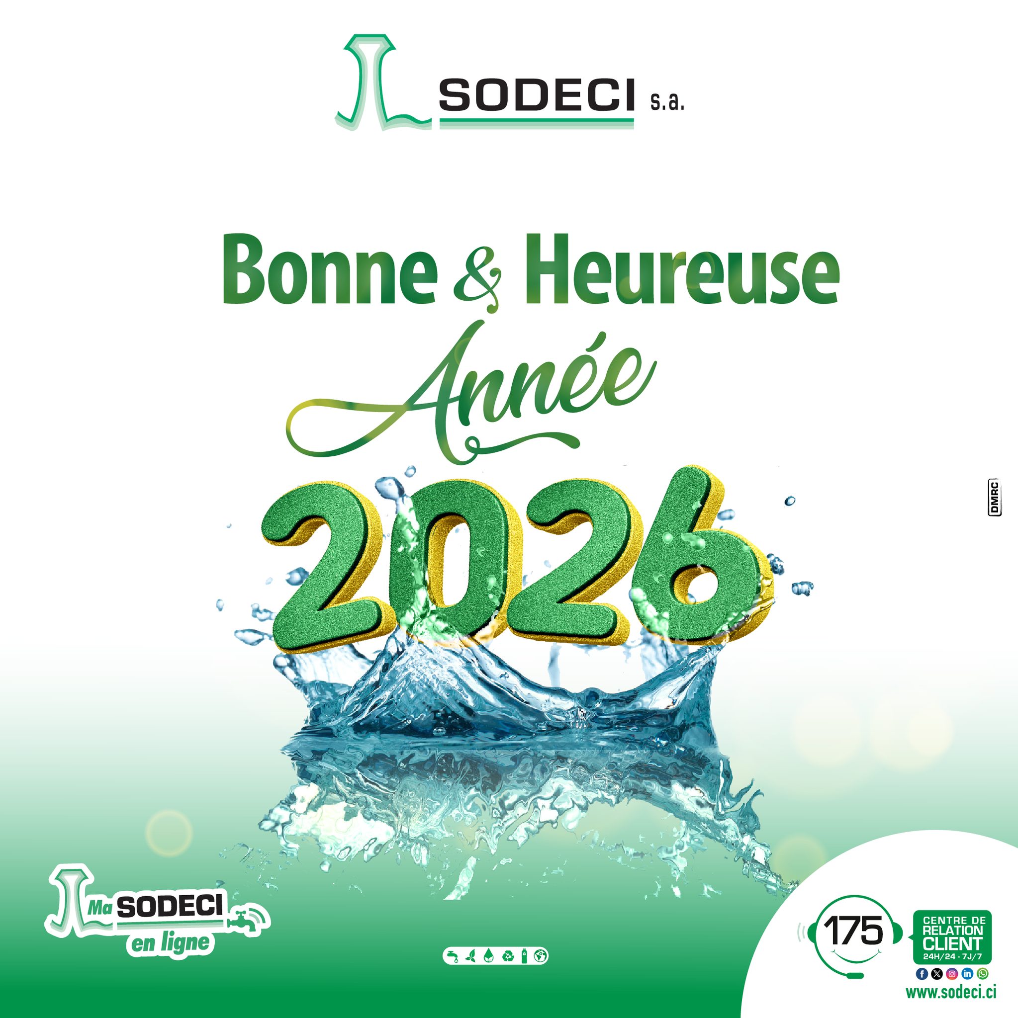SODECI - La SODECI vous souhaite une excellente année 2026... | Facebook