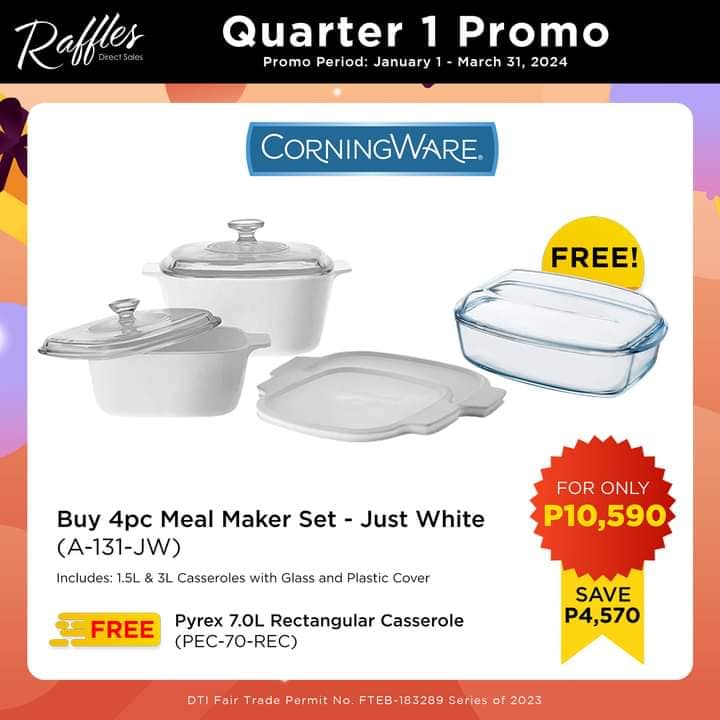 Philippines Dealer of Pyrex, Visions, Corningware, Corelle