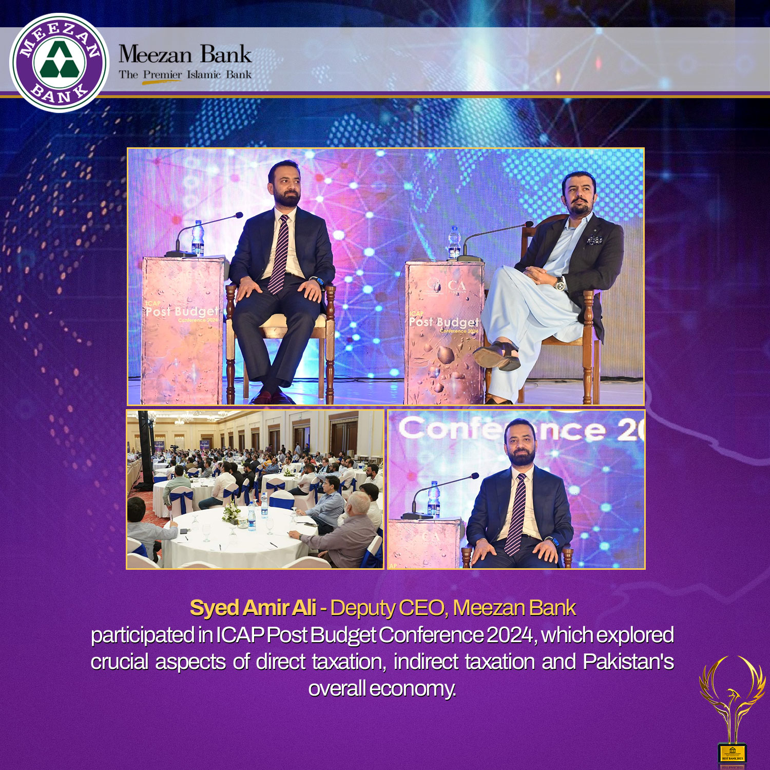 Meezan - Syed Amir Ali - Deputy CEO, Meezan Bank participated as an ...