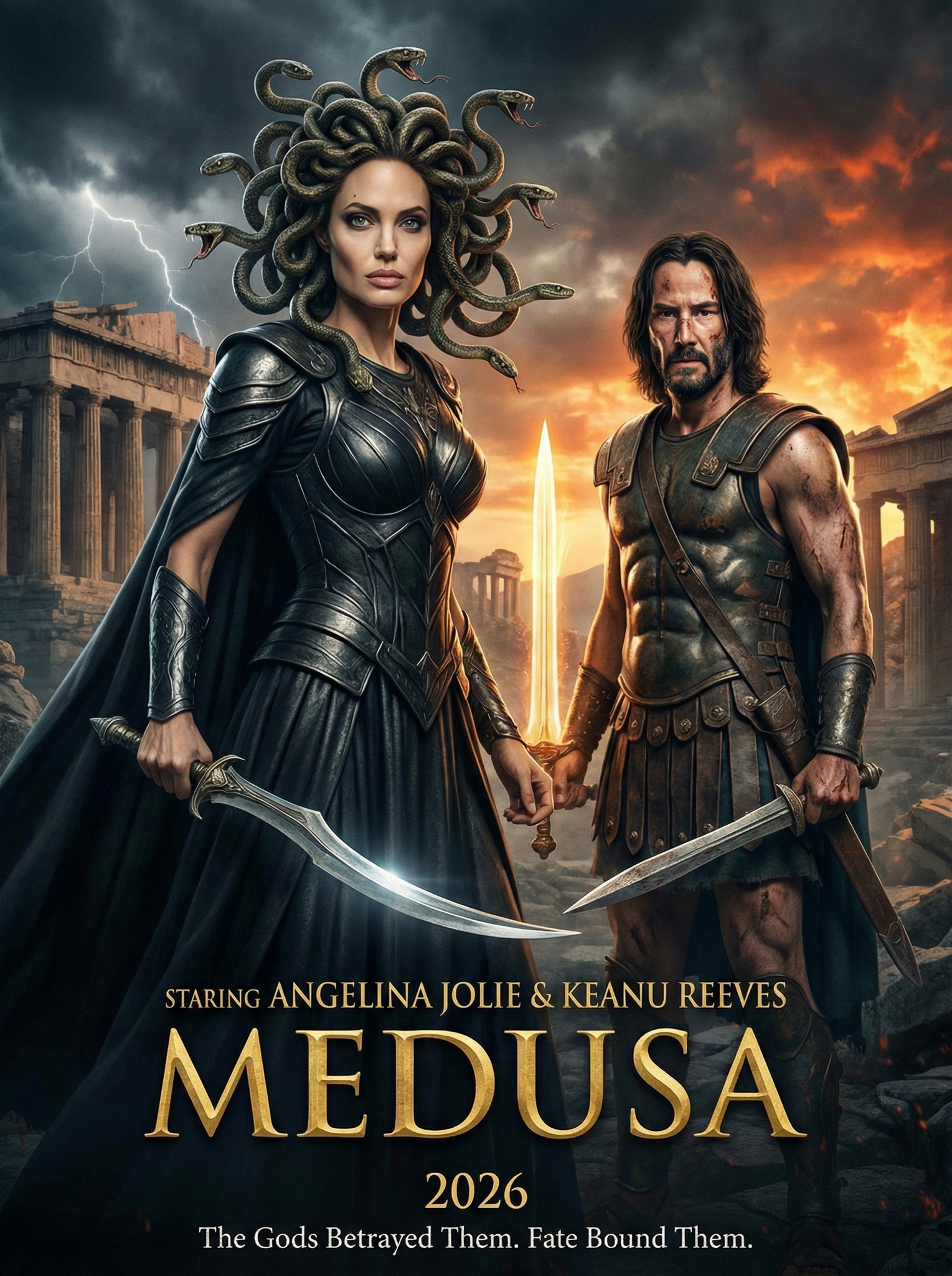 Rugby - MEDUSA (2026) Starring: Angelina Jolie • Keanu Reeves | Concept ...