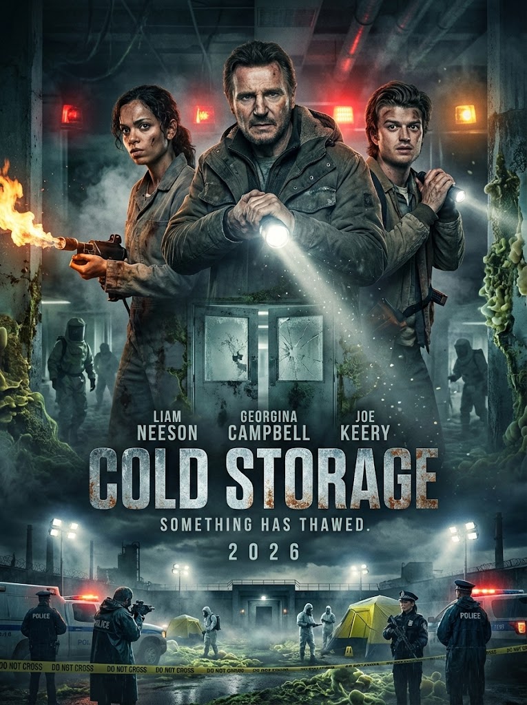 Movie - COLD STORAGE (2026) ⭐ Starring: Liam Neeson • Georgina Campbell ...