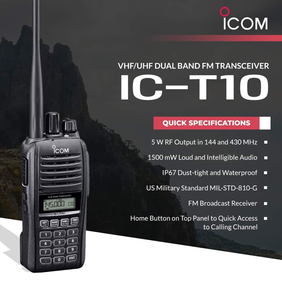 Icom T90a 800mhz radio reception capabilities
