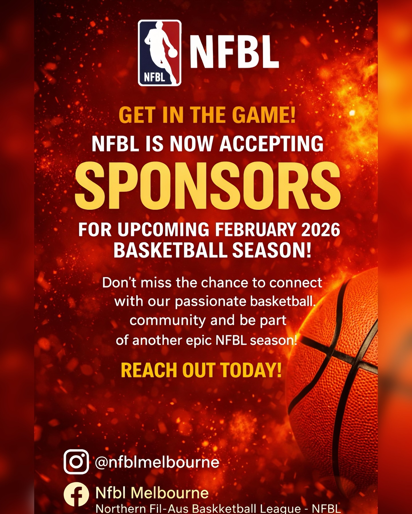 Nfbl Melbourne - 📢 SPONSORSHIP OPPORTUNITY NOW OPEN! 🏀... | Facebook
