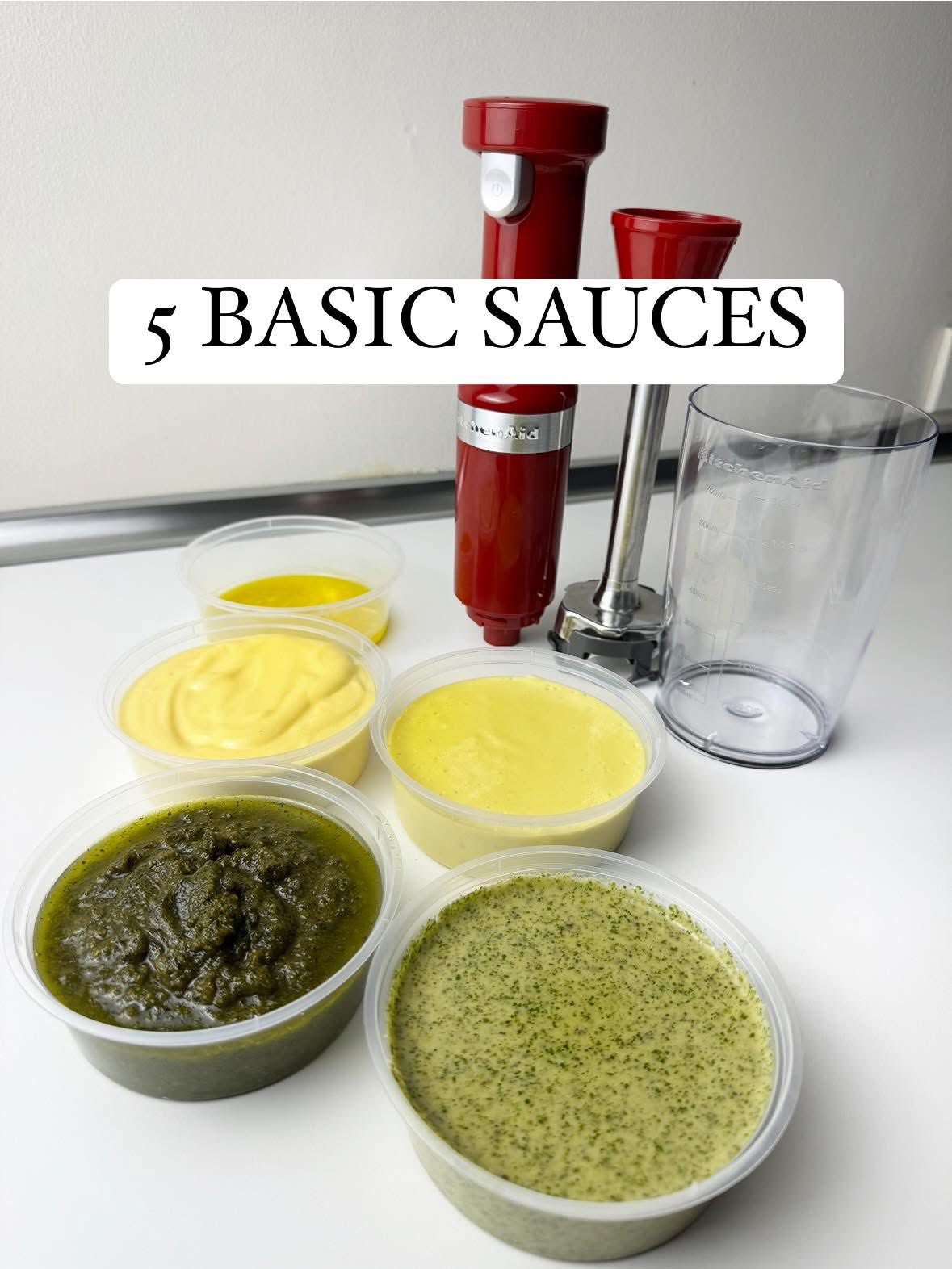 The Chef - 5 BASIC SAUCES (emulsified) 1. Mayonnaise (sandwiches ...