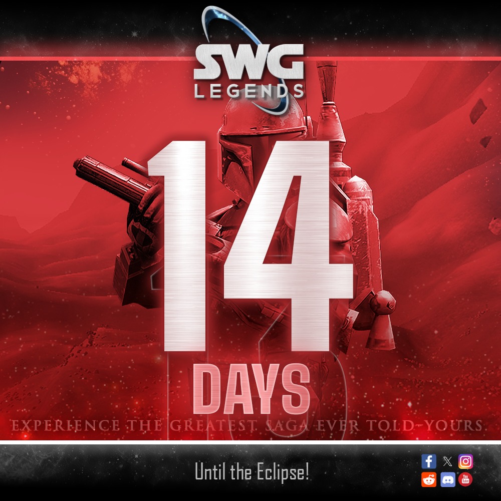 We are excited to announce that in 14... - SWG Legends Staff