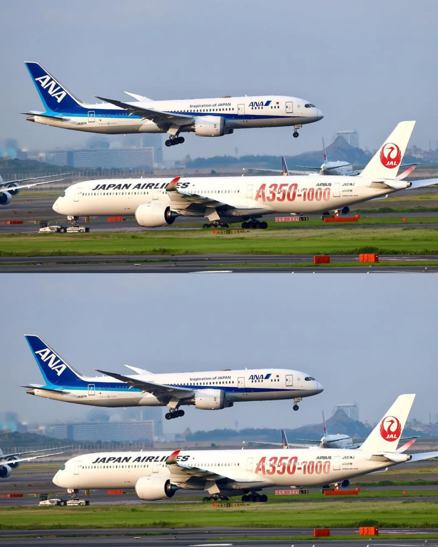 Departure shot of JA01WJ, the first A350-1000 for Japan Airlines