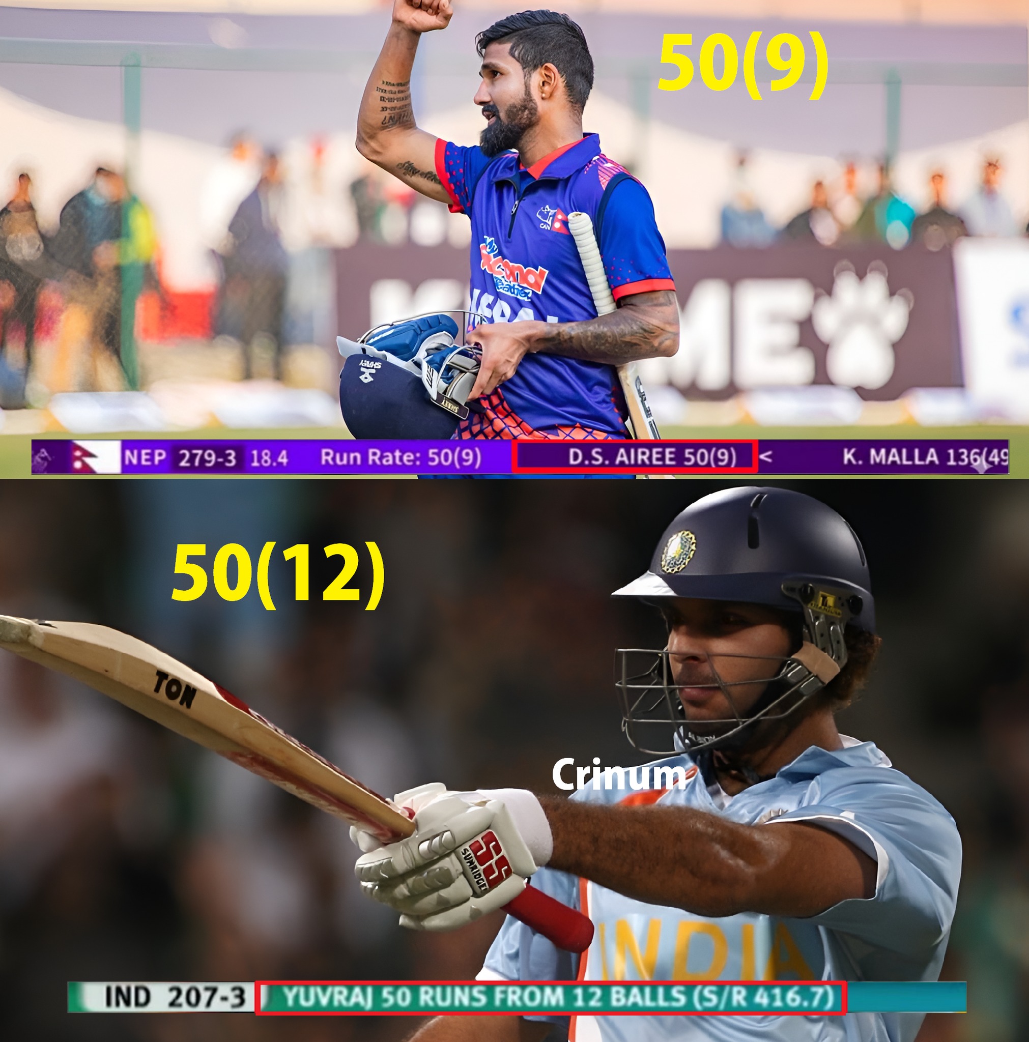 Crinum - Two Fastest Ever International 50 in history of Cricket. Nepal ...