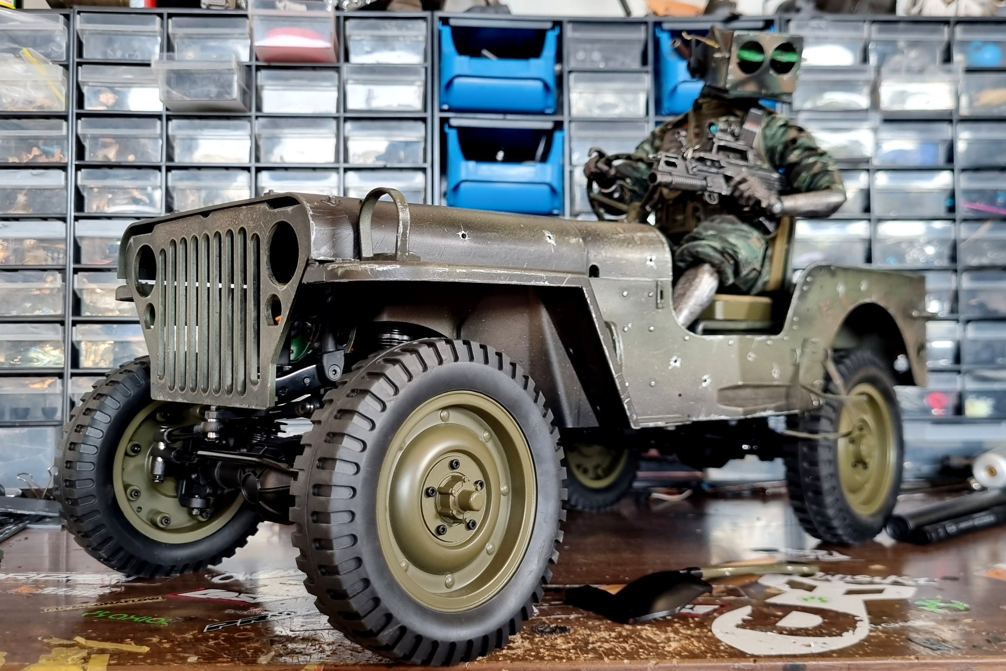 1/6 scale GI Joe Willy's Jeep desert patrol project