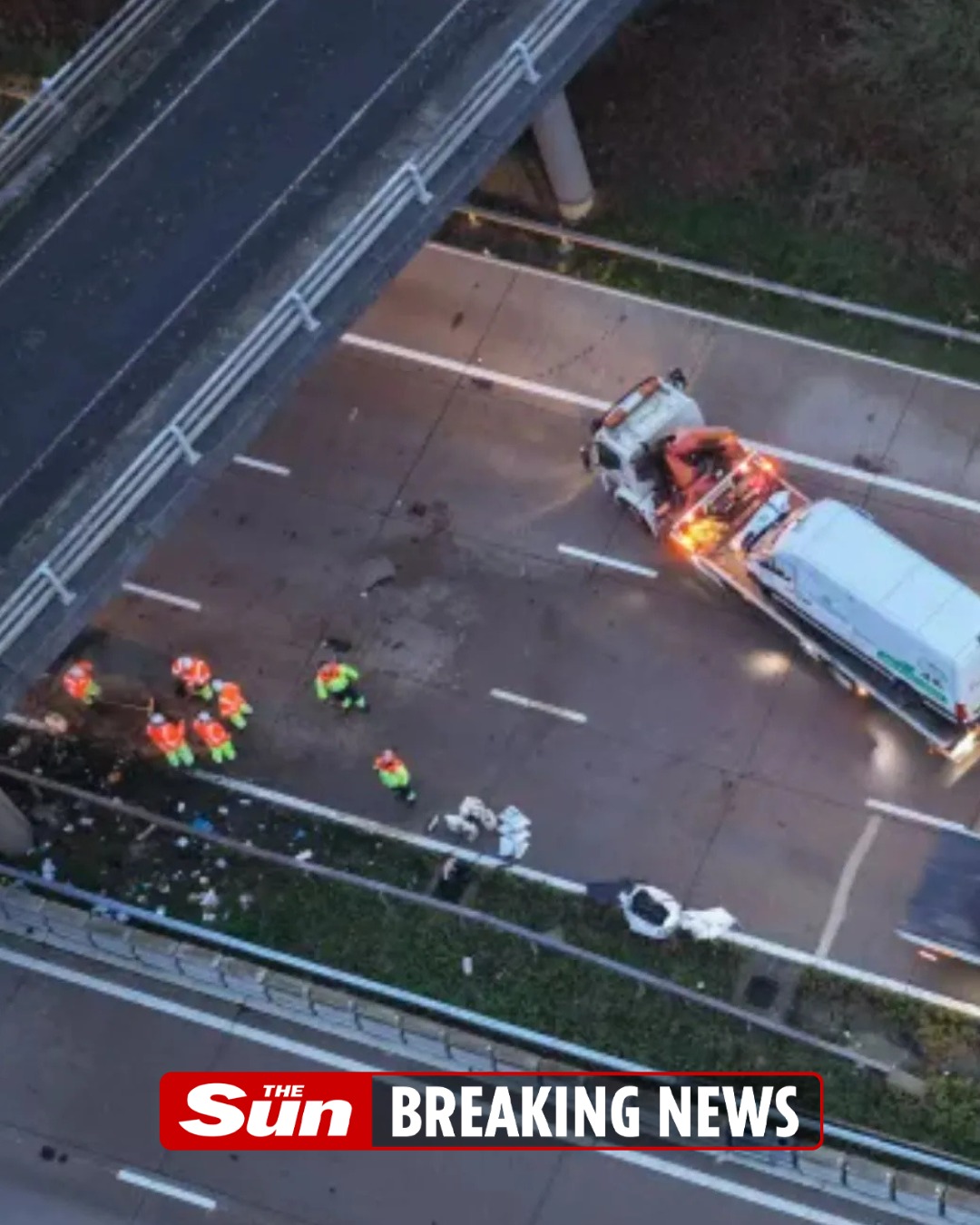 The Sun - Major motorway closed after horror crash | Facebook